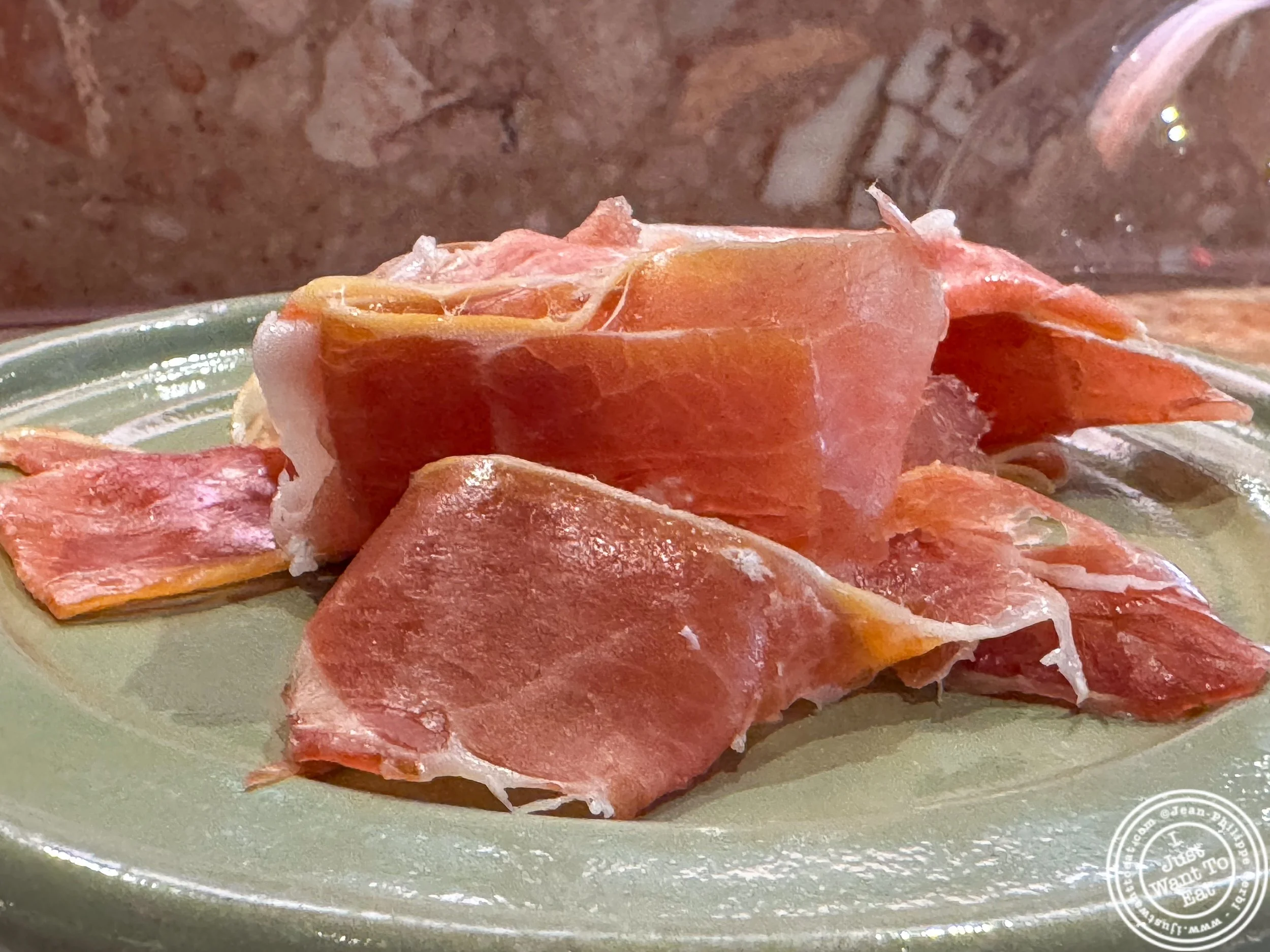 Lady Edison Country Ham at Pick & Cheese in Shaver Hall, NYC
