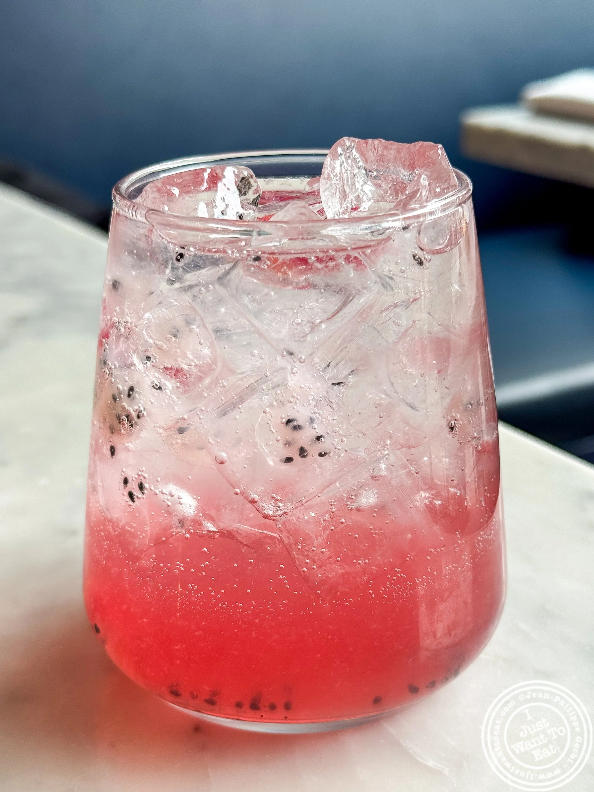 Dragon Den mocktail at Willow Vegan Bistro in NYC