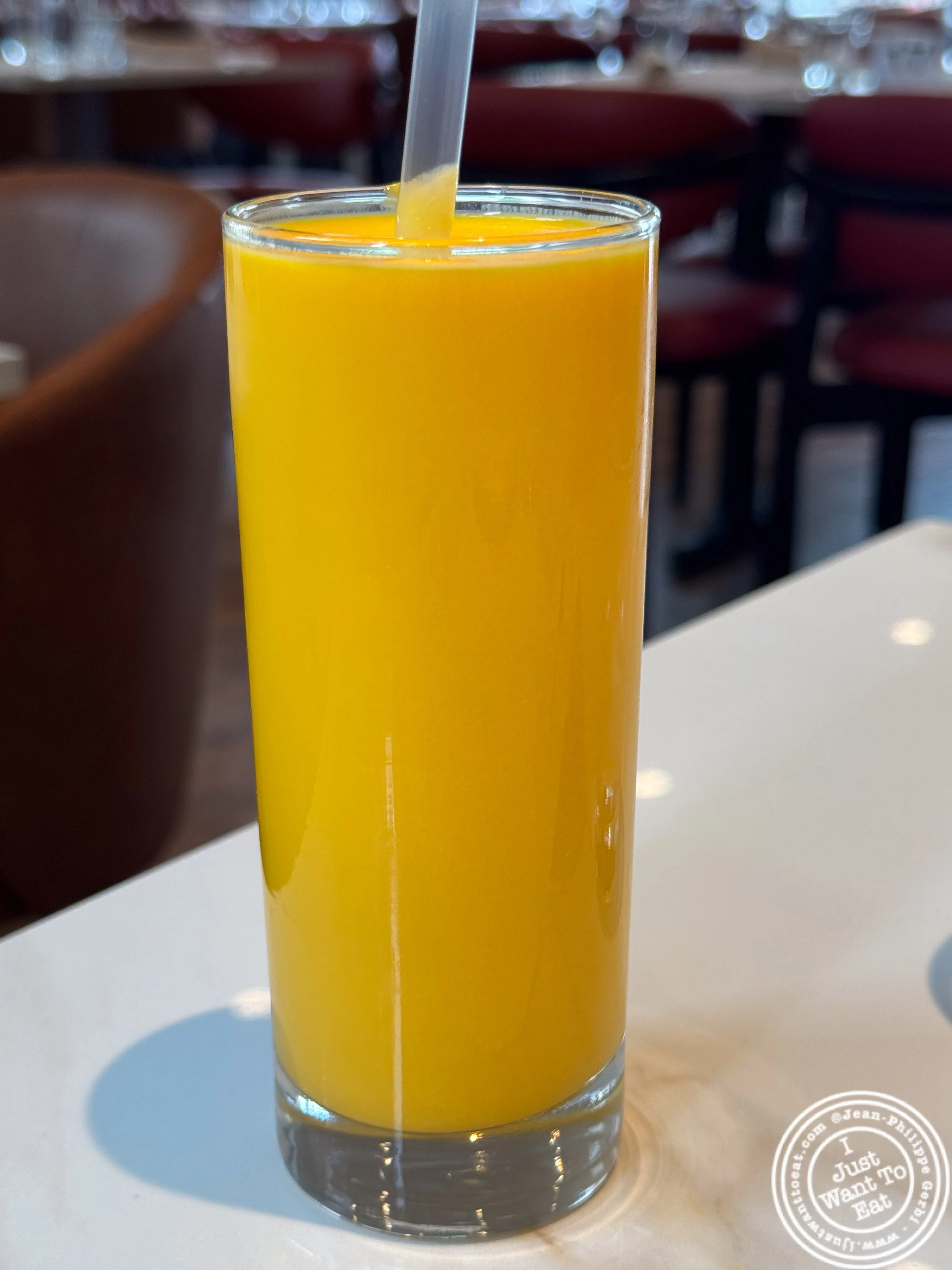 Mango lassi at Bangalore Kitchen in Jersey City, NJ