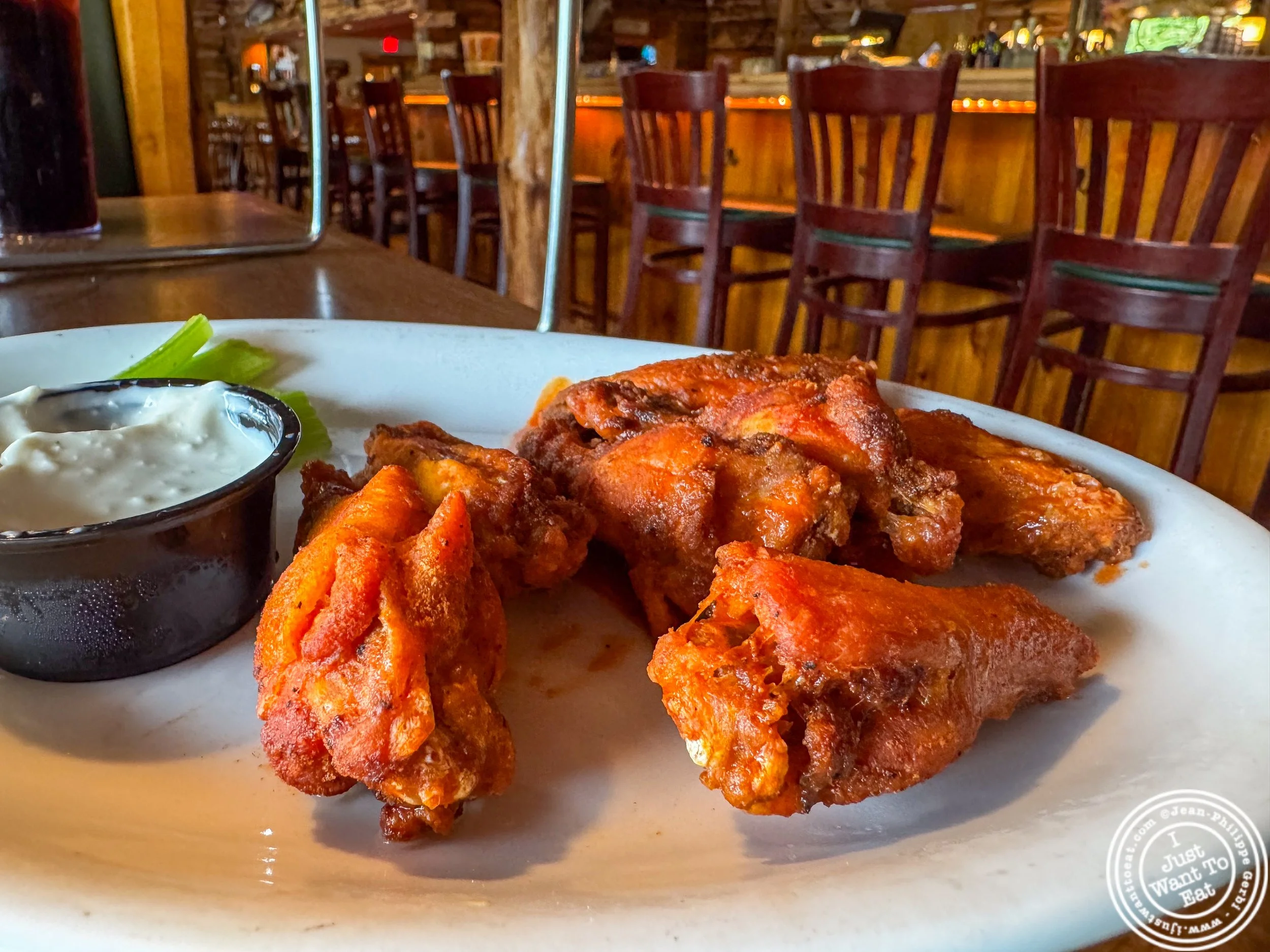 Buffalo wings at The Cabin Restaurant in Freehold, NJ