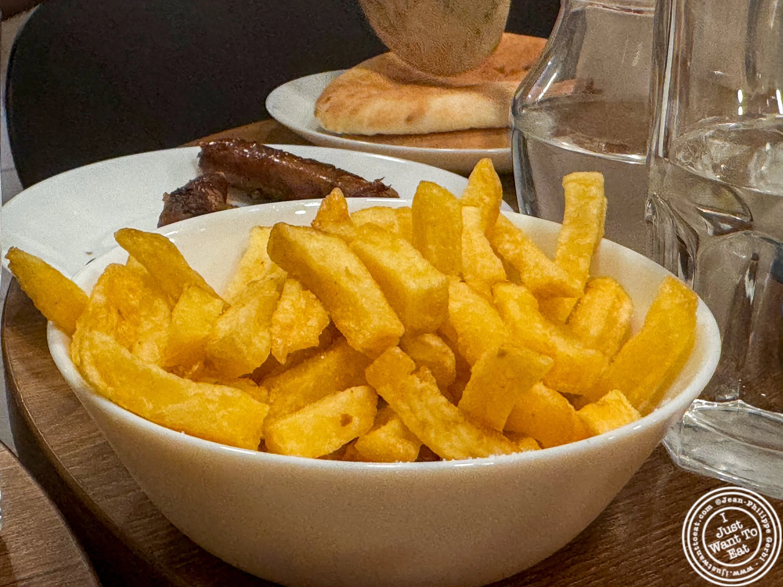 French fries at King falafel palace / Le Roi du Falafel rue des rosiers Paris, France