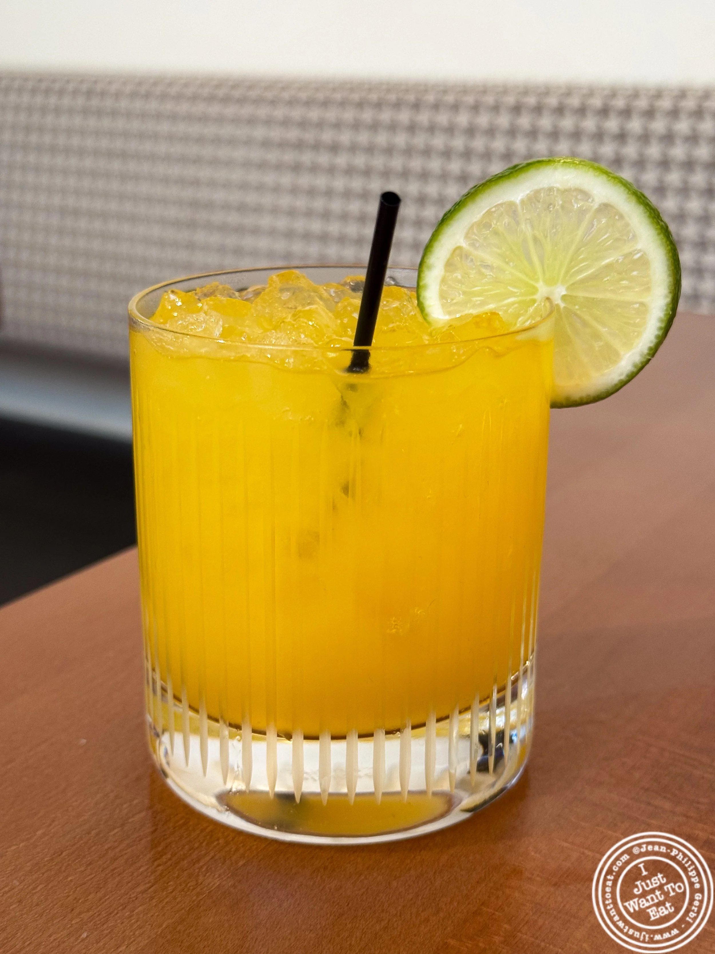 Orange crush cocktail at Viv & Jules in Hoboken, NJ