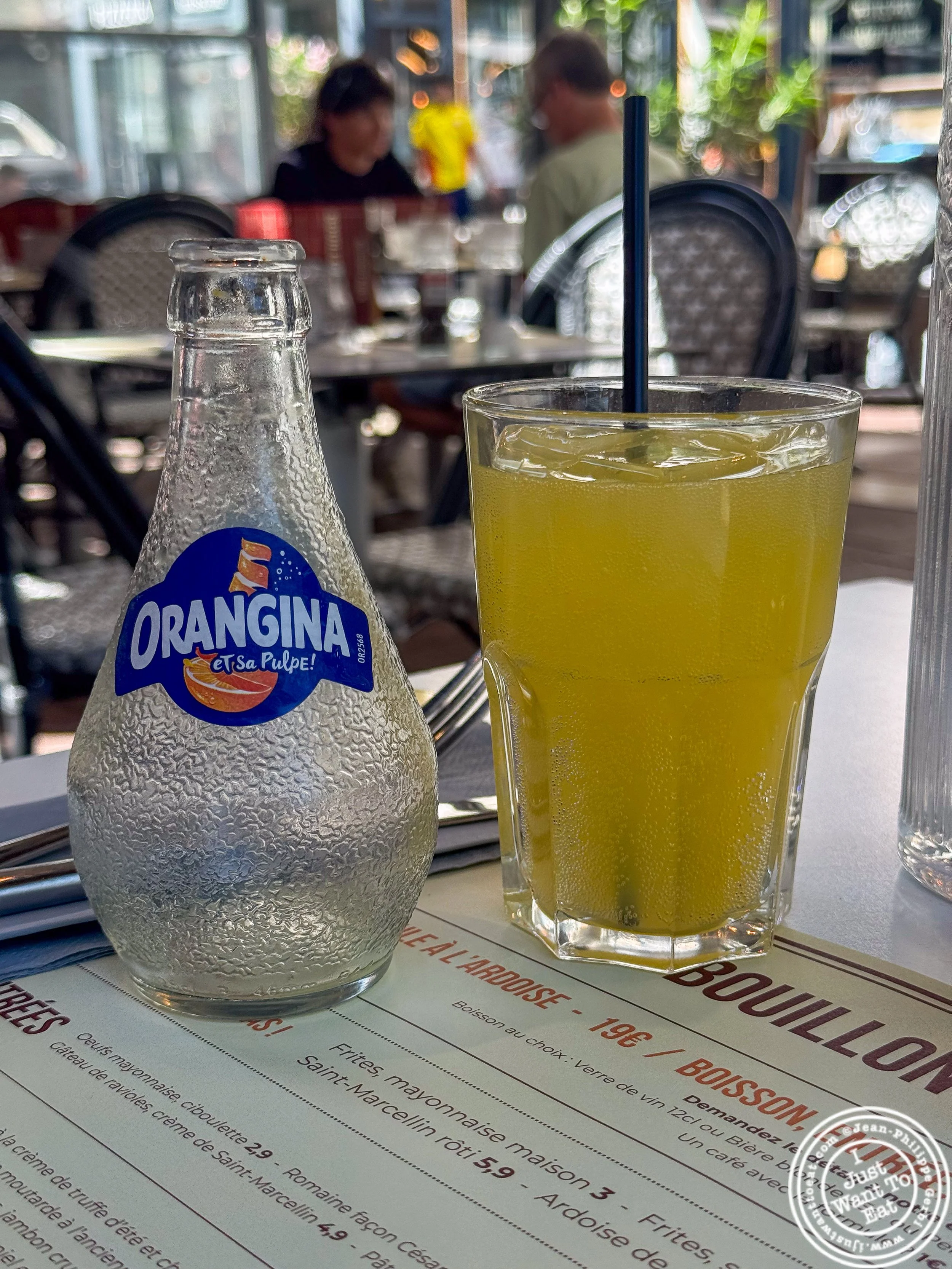 Orangina at Bouillon Grenette in Grenoble, France
