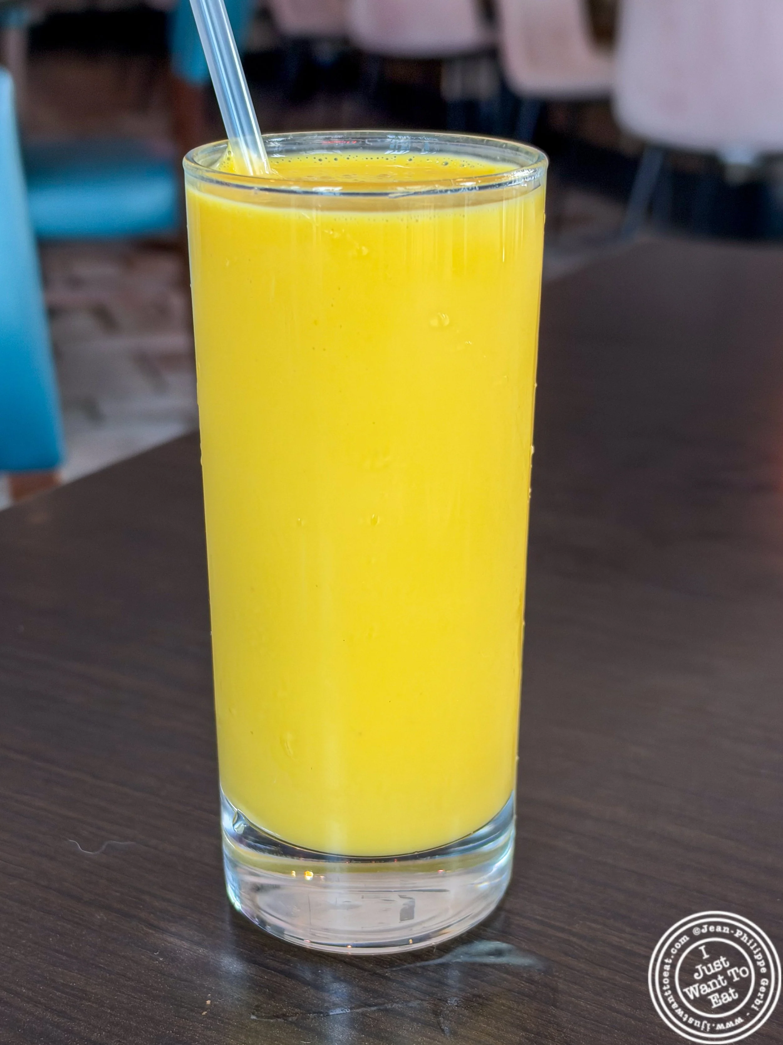 Mango lassi at Aarzu in Freehold, NJ