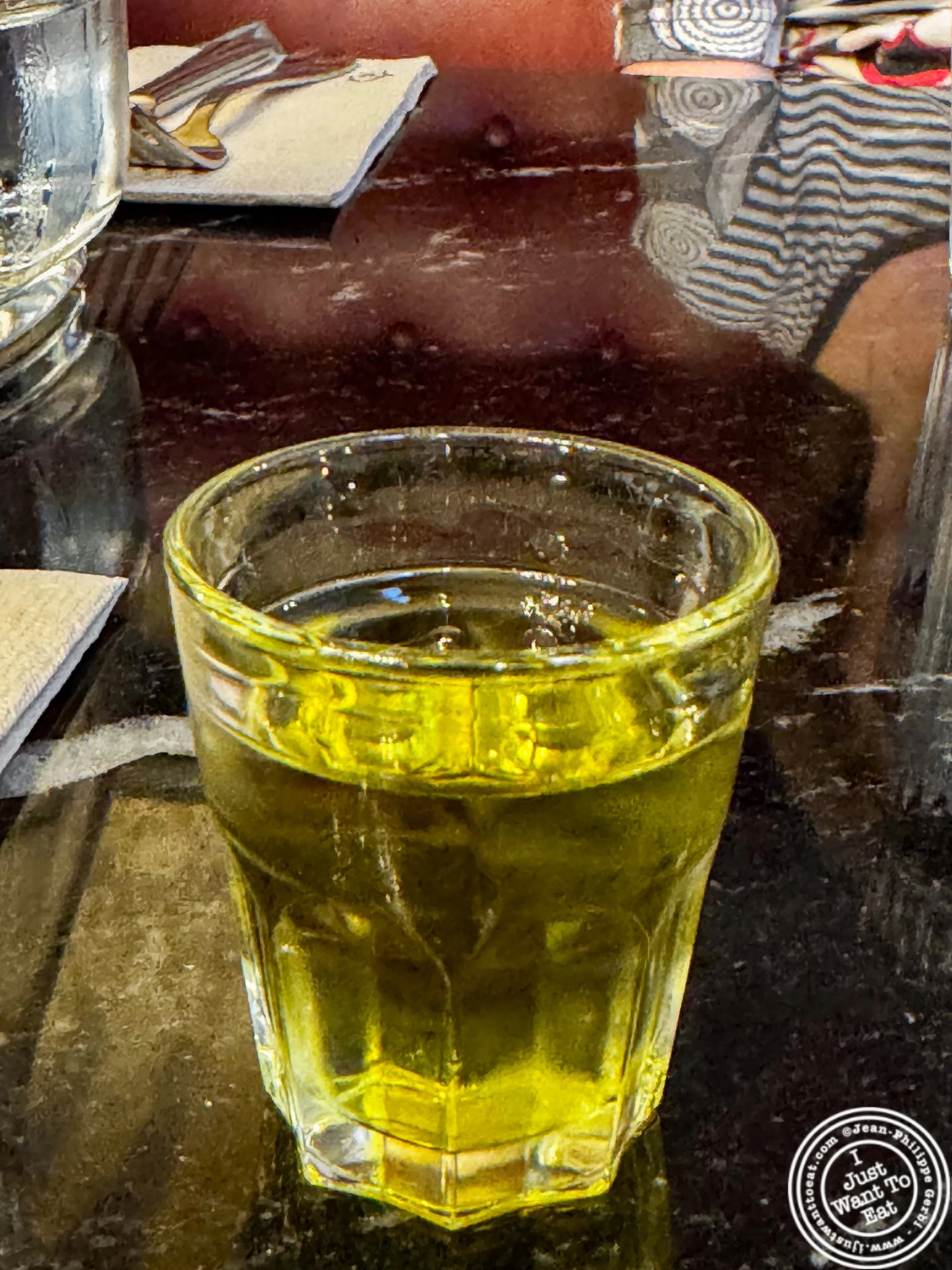 Yellow Chartreuse at Le Bouillon des Archers in Grenoble, France