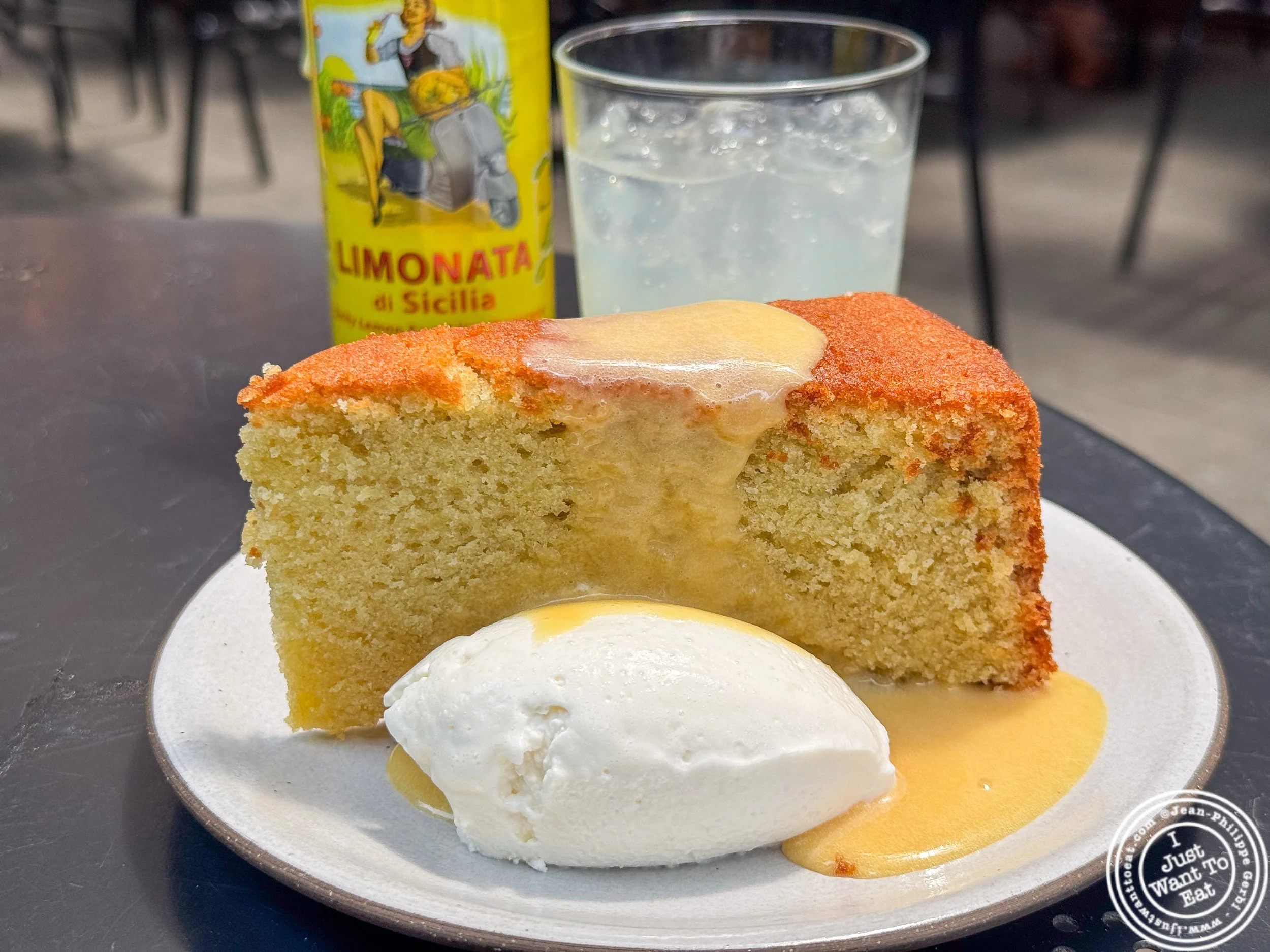 Citrus olive oil cake at Corto in Jersey City Heights