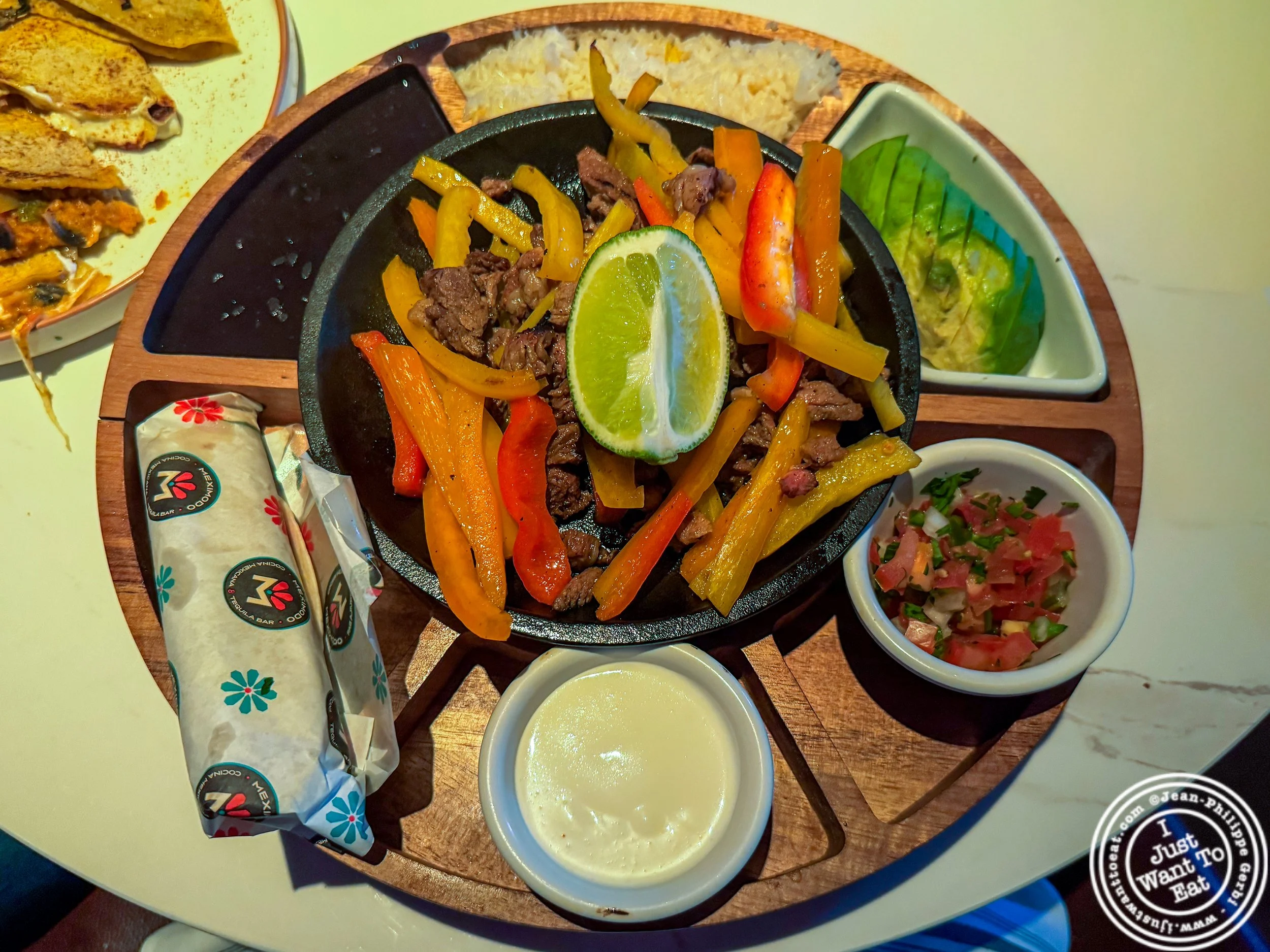 Ribeye fajita at Meximodo in Jersey City, NJ