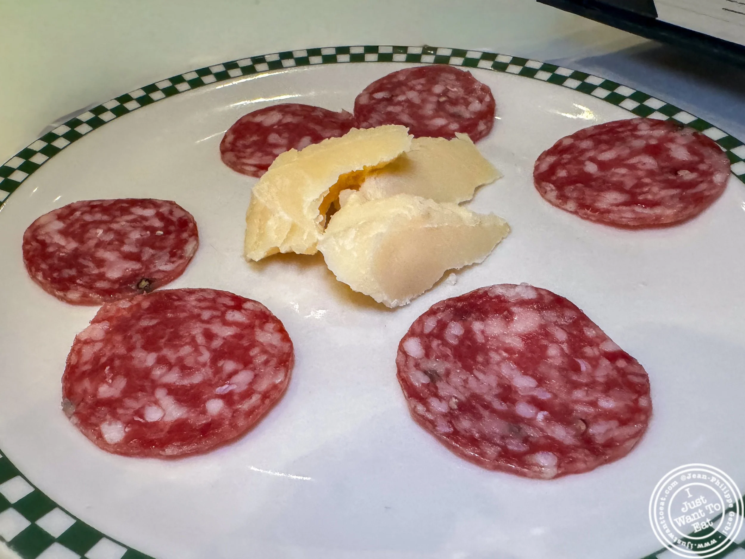 36 month aged parmigiano reggiano and sopressata at Ramerino Italian Prime in NYC, NY