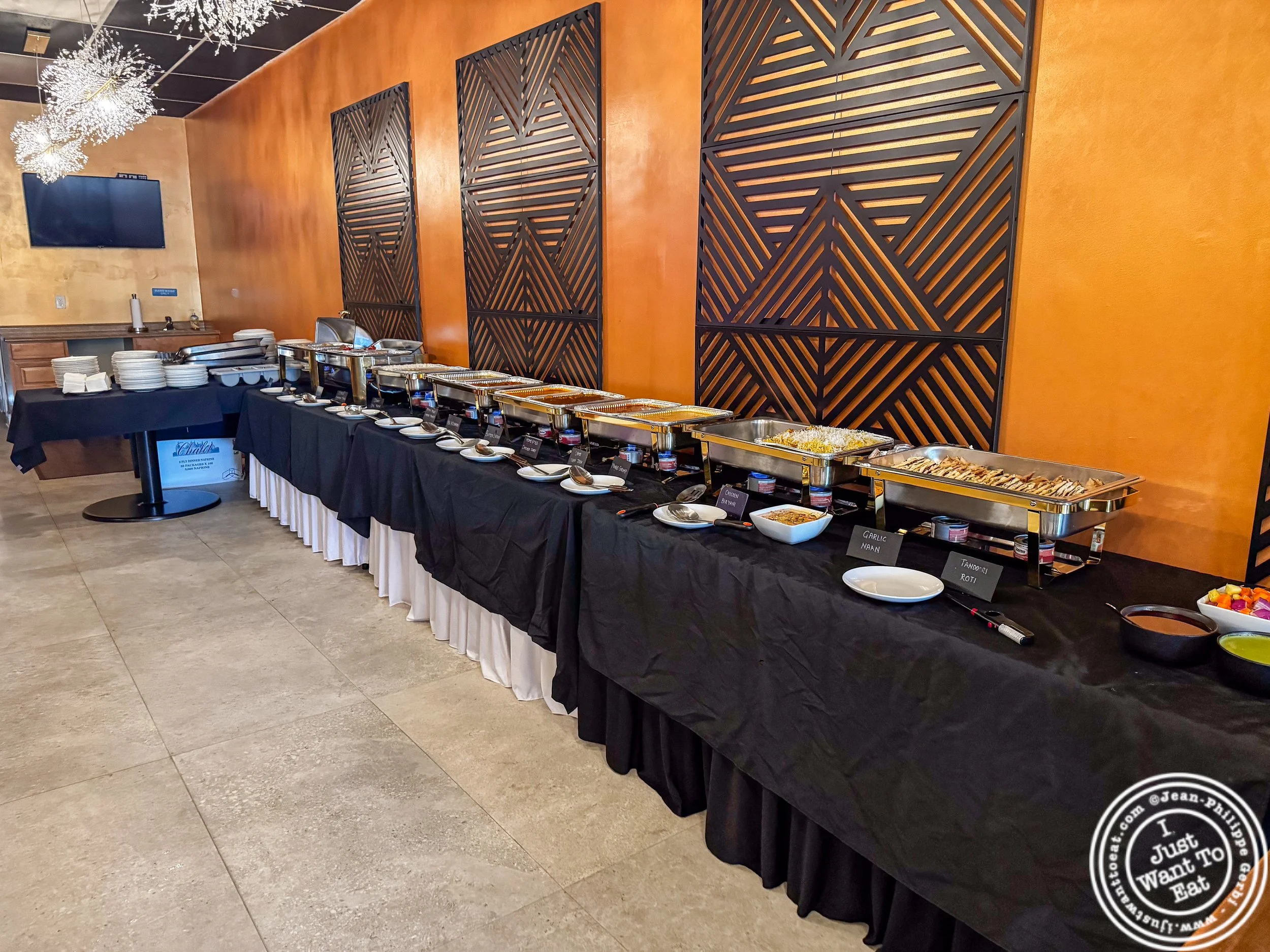 Buffet at Baadshah indian restaurant Freehold, NJ