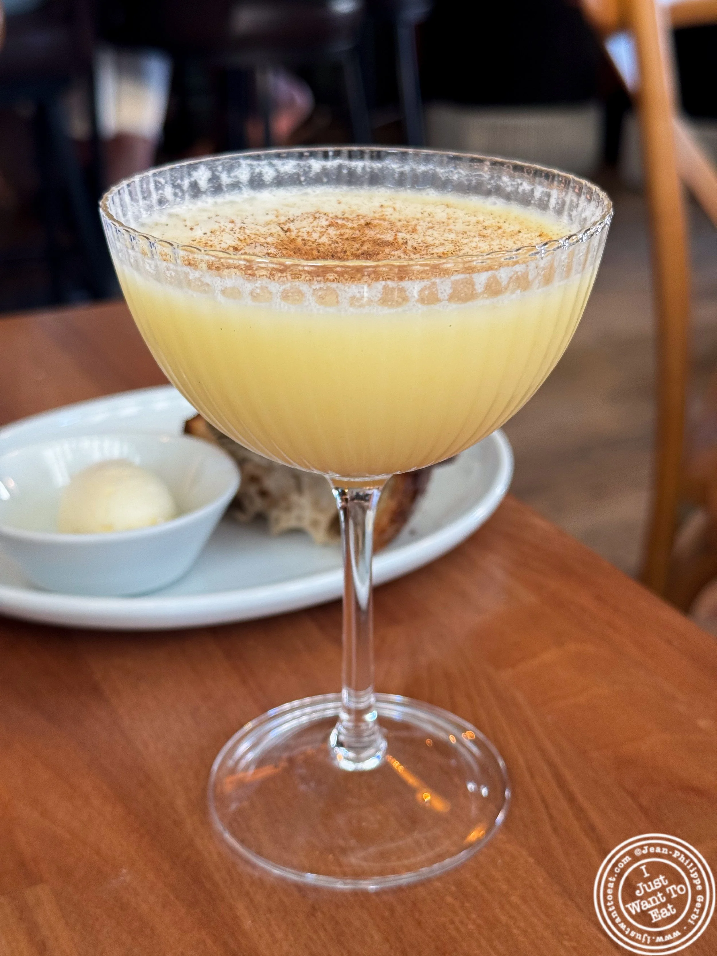 Coconut kiss mocktail at Viv & Jules in Hoboken, NJ