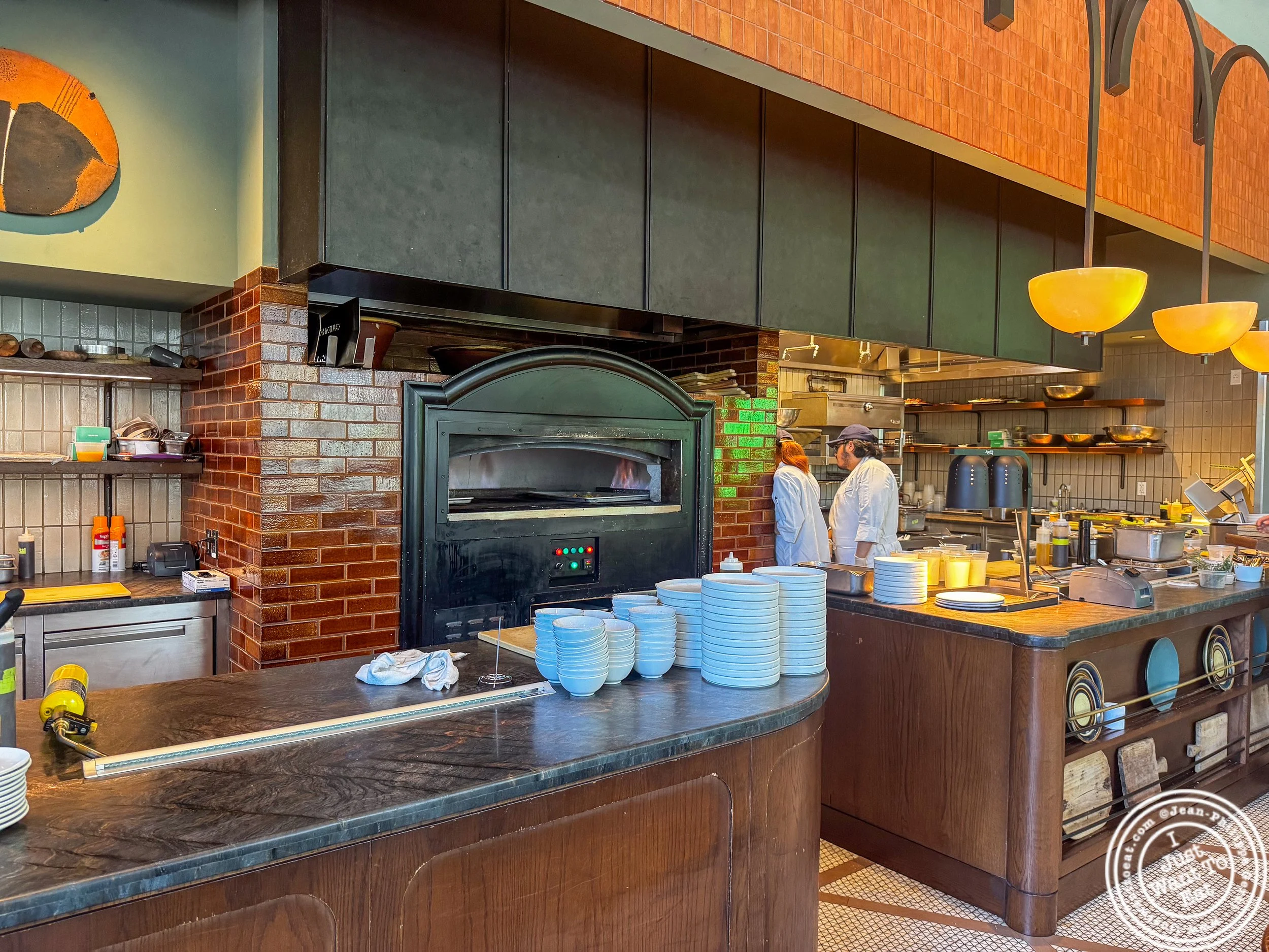 Open kitchen at Ci Siamo in NYC