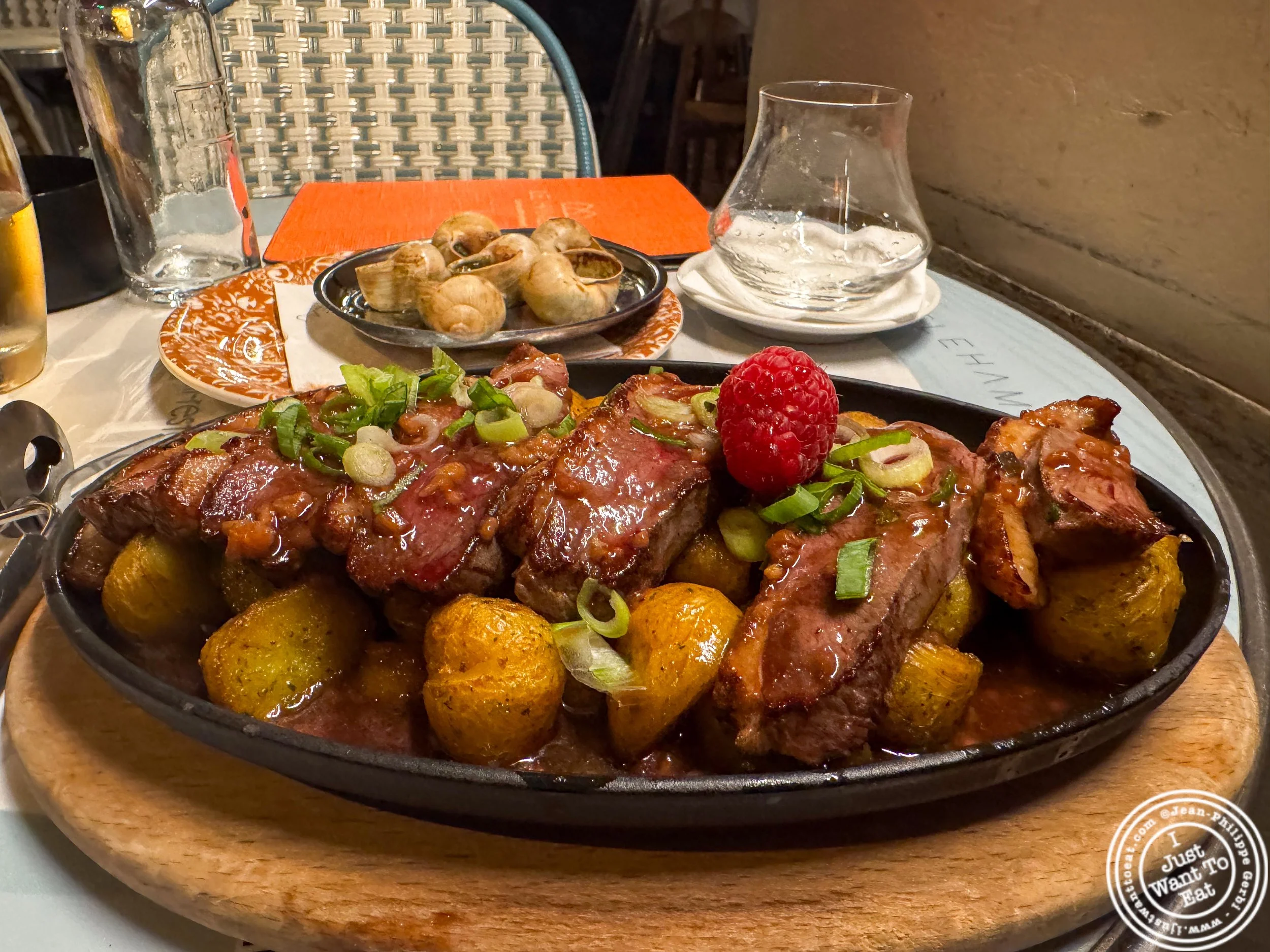 demi magret de canard or duck breast at Le Hameau in Paris