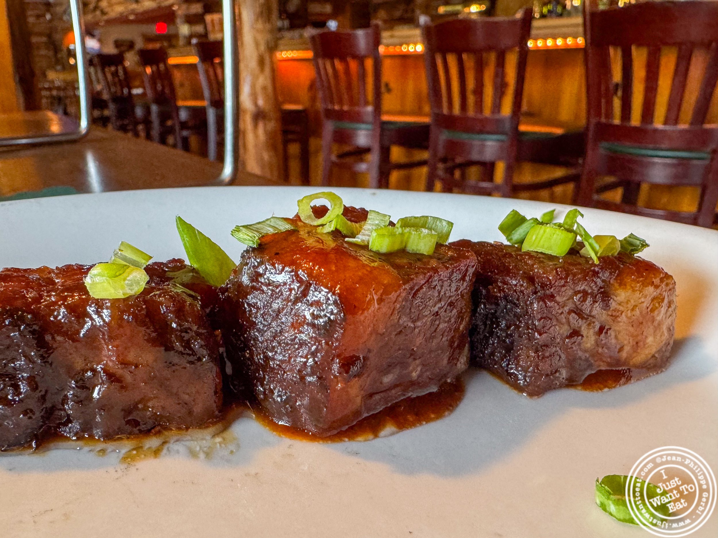 BBQ burnt ends at The Cabin Restaurant in Freehold, NJ