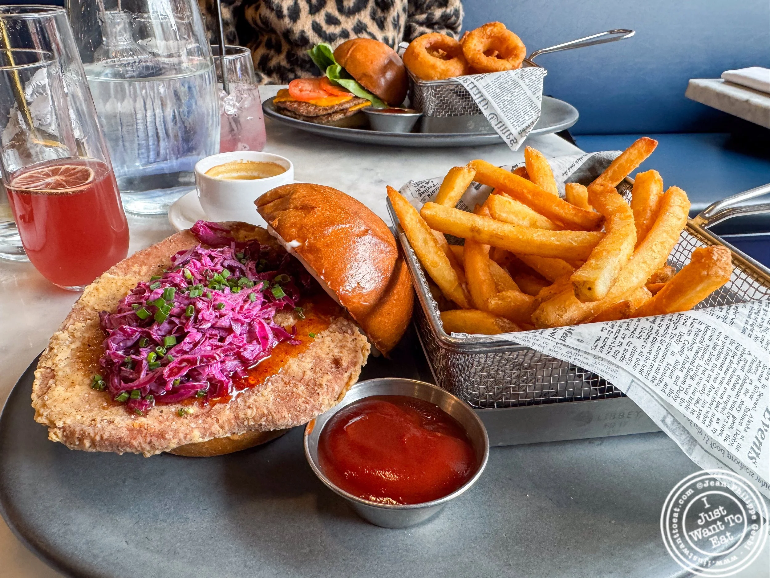 Buttermilk fried chicken sandwich at Willow Vegan Bistro in NYC