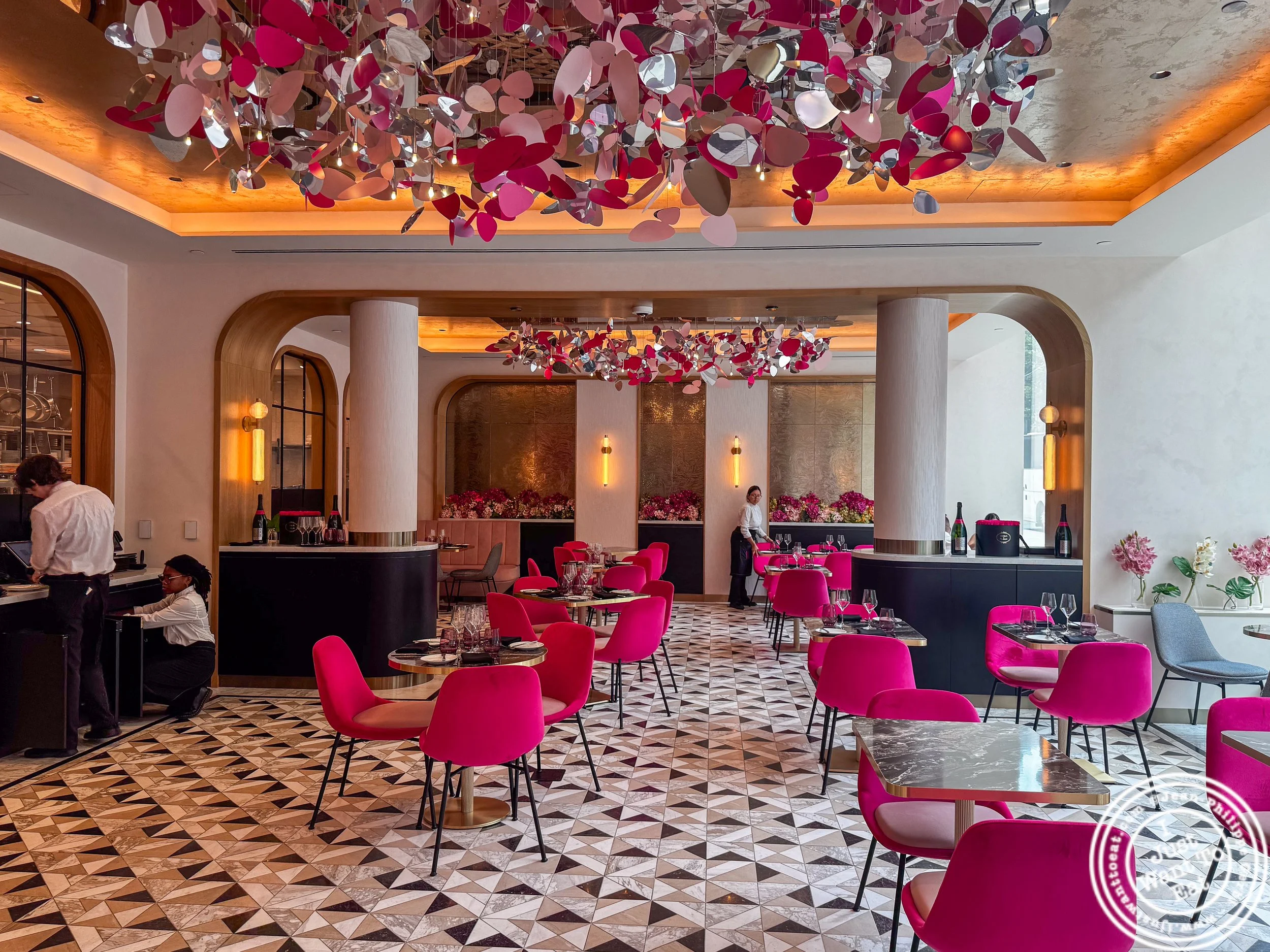 Dining room at Fauchon Bryant Park  in NYC, NY