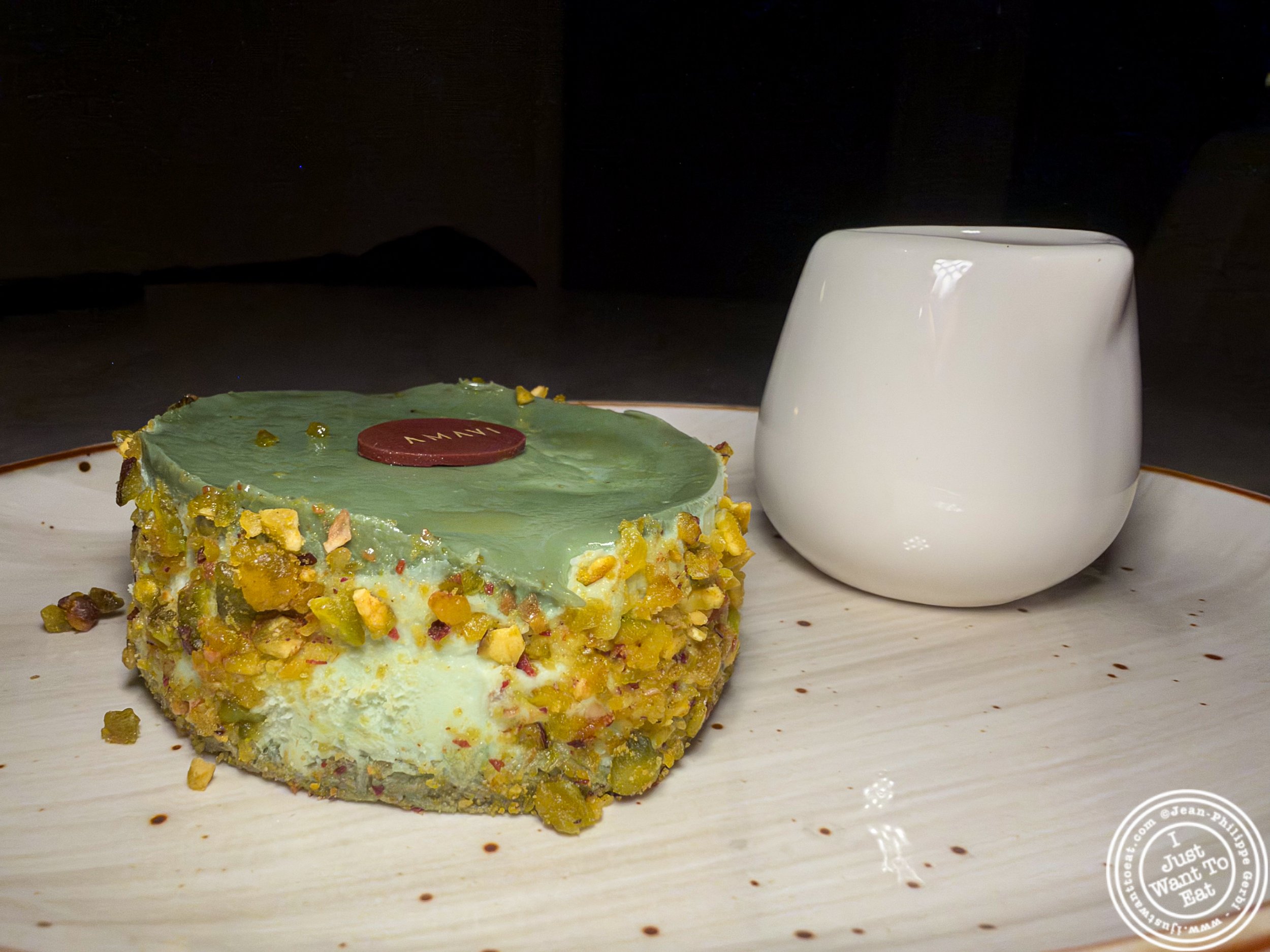Dubai cheesecake at Amavi in NYC