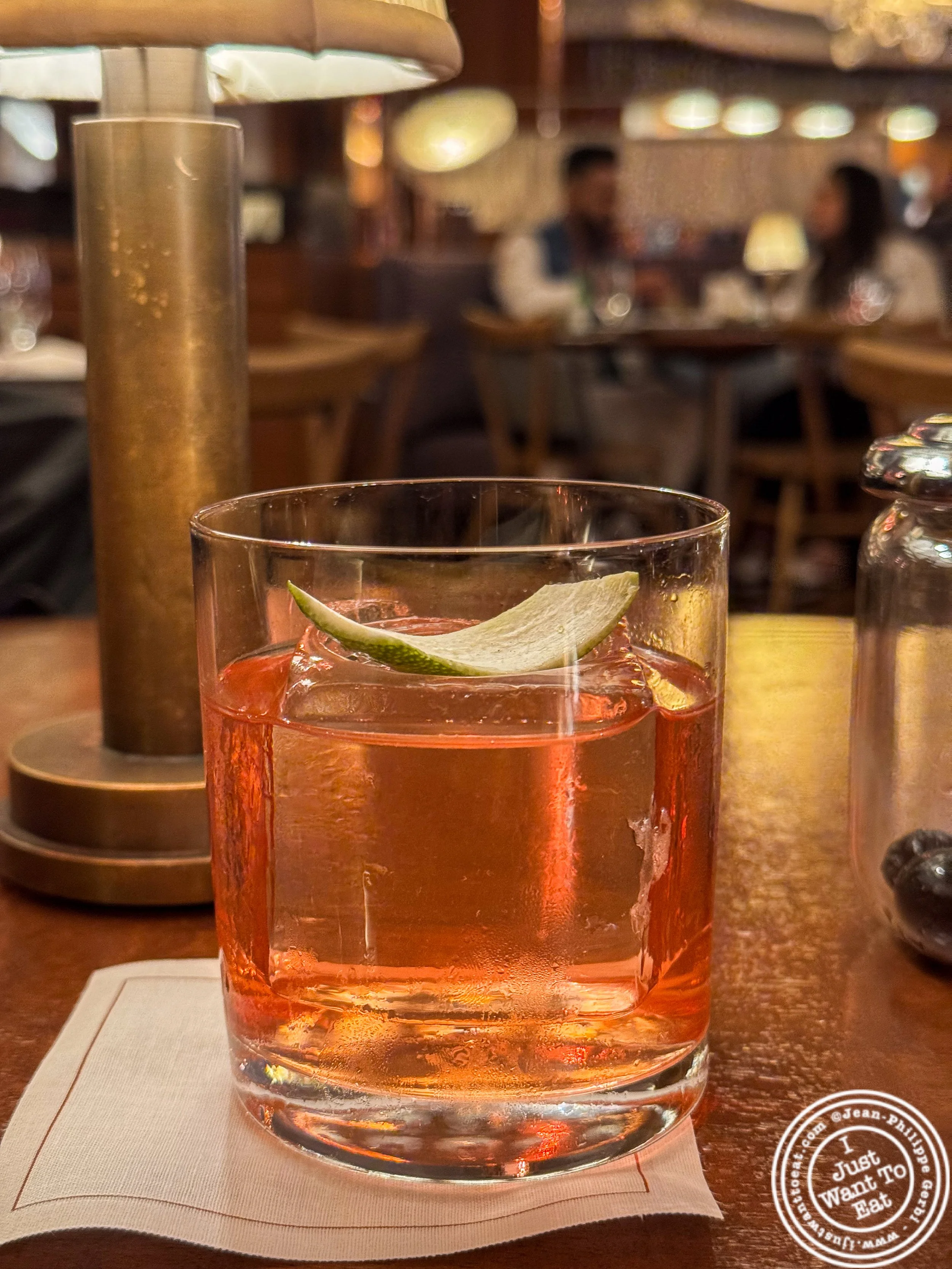 Island Negroni mocktail at The Dynamo Room in NYC, NY