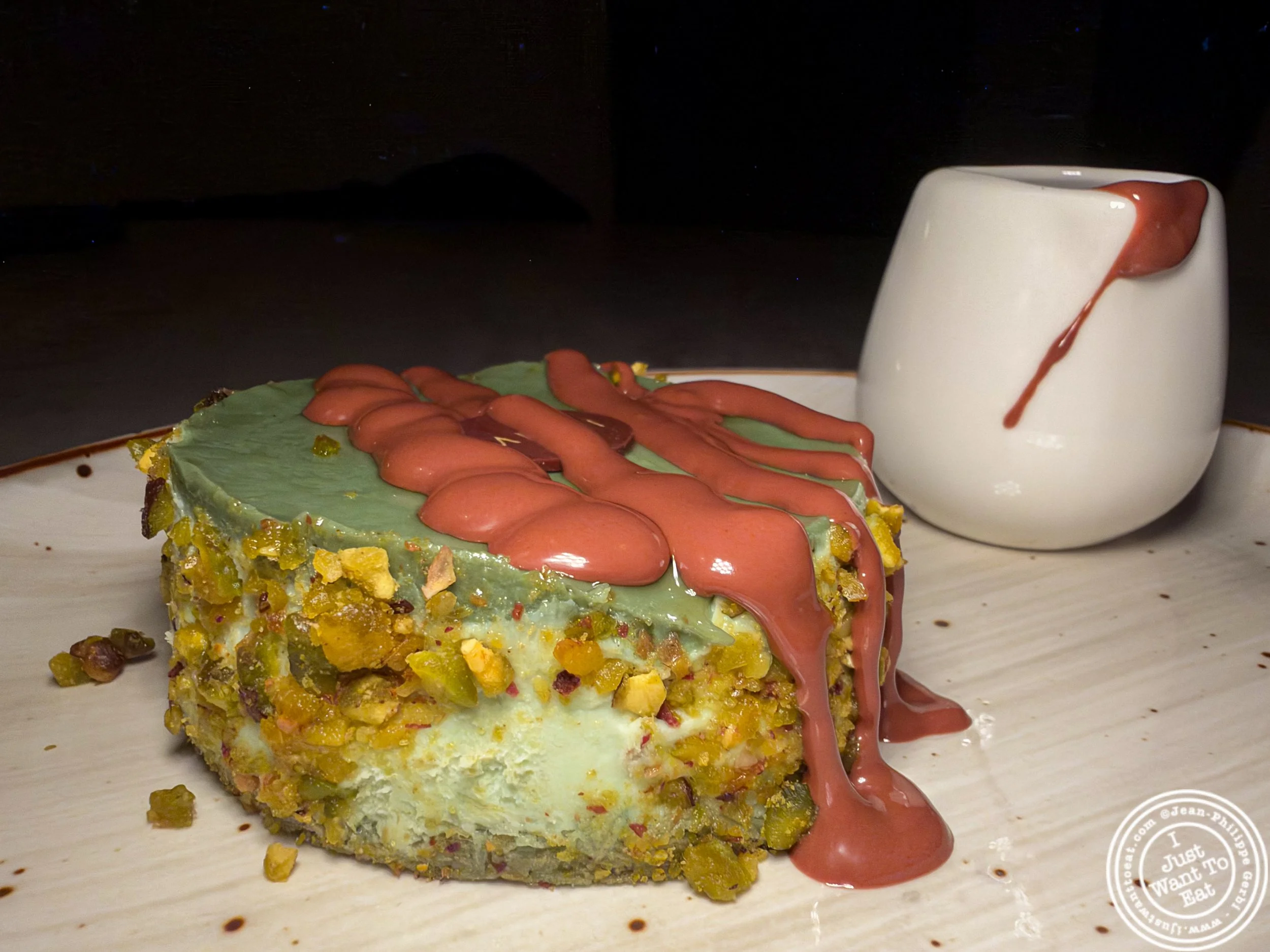 Dubai cheesecake at Amavi in NYC