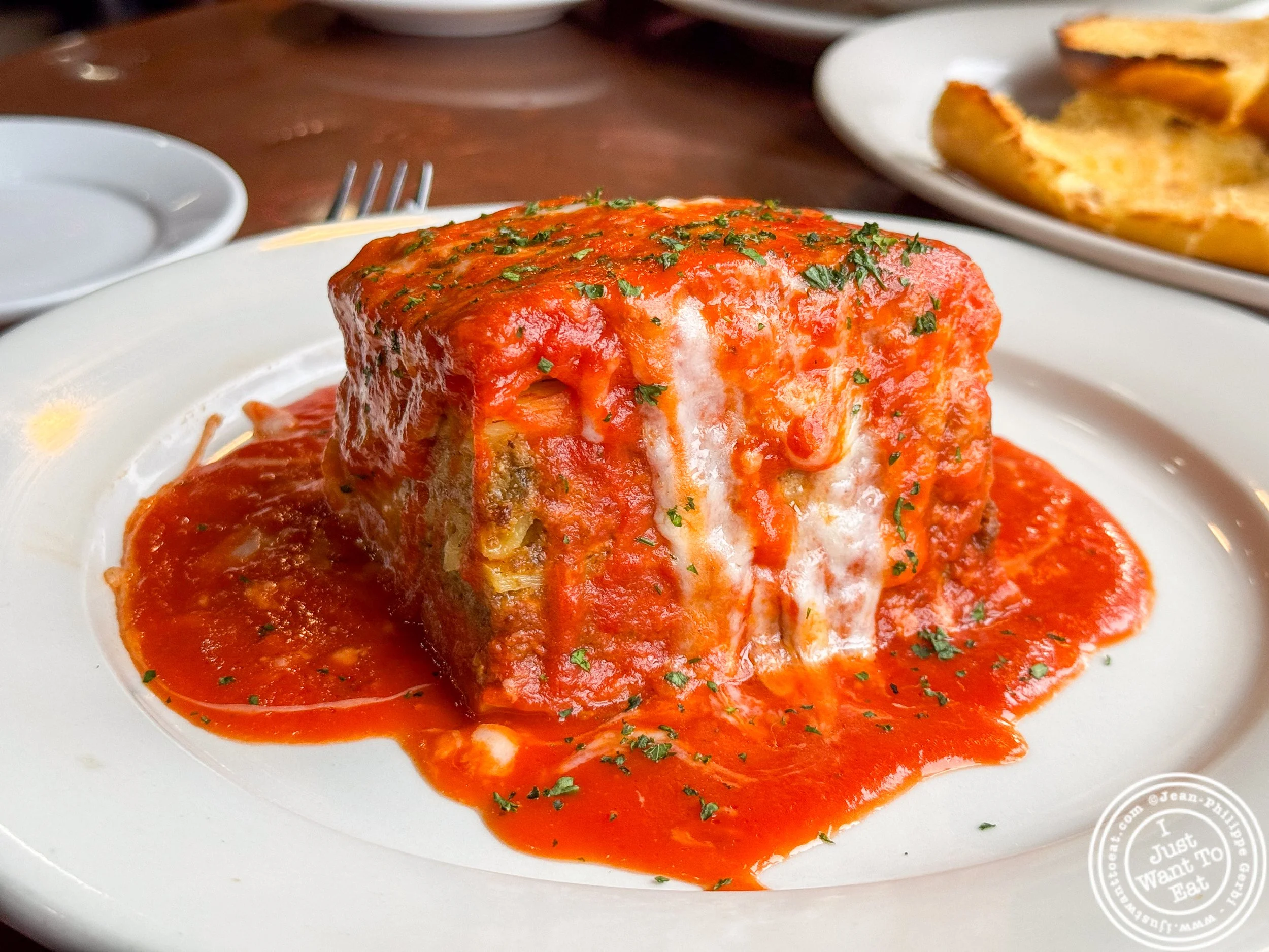 Nonna's lasagna at Bella Trattoria & Pizzeria in Guttenberg, NJ