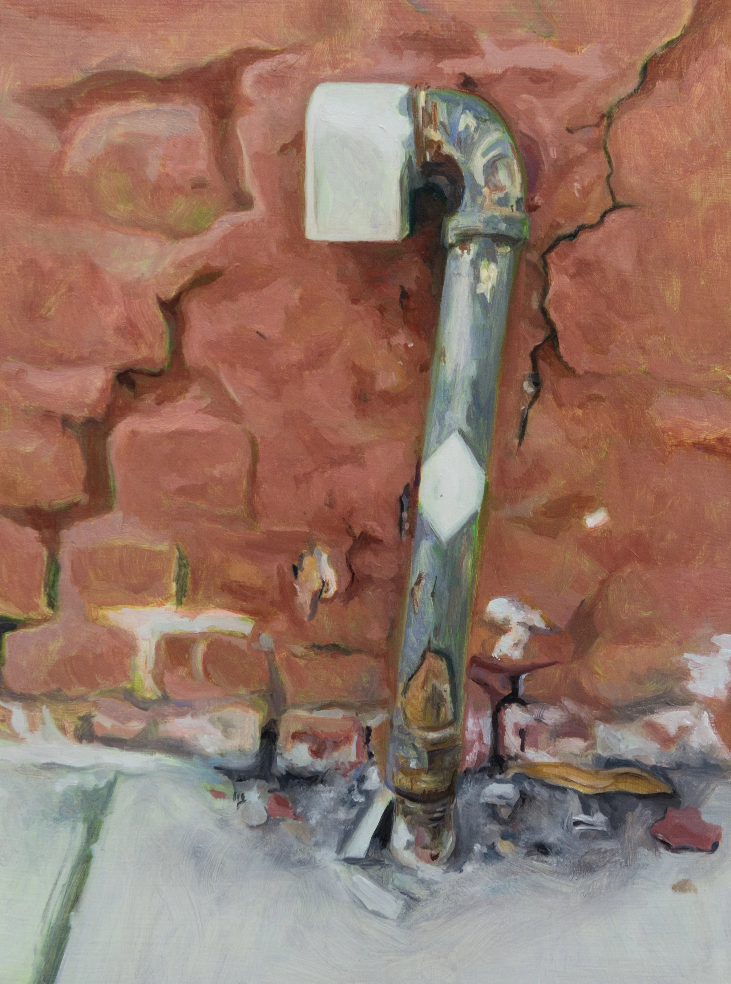 Leaning • oil on panel • 8x6 inches • 2017