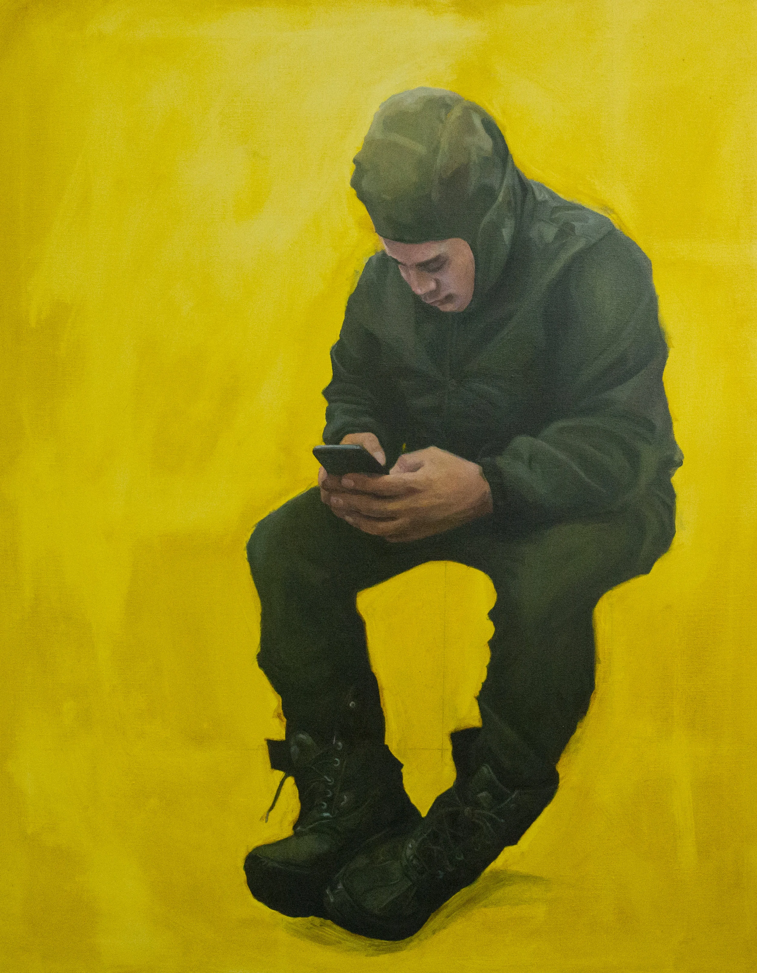 In His Own World • oil on linen • 30x24 inches • 2017