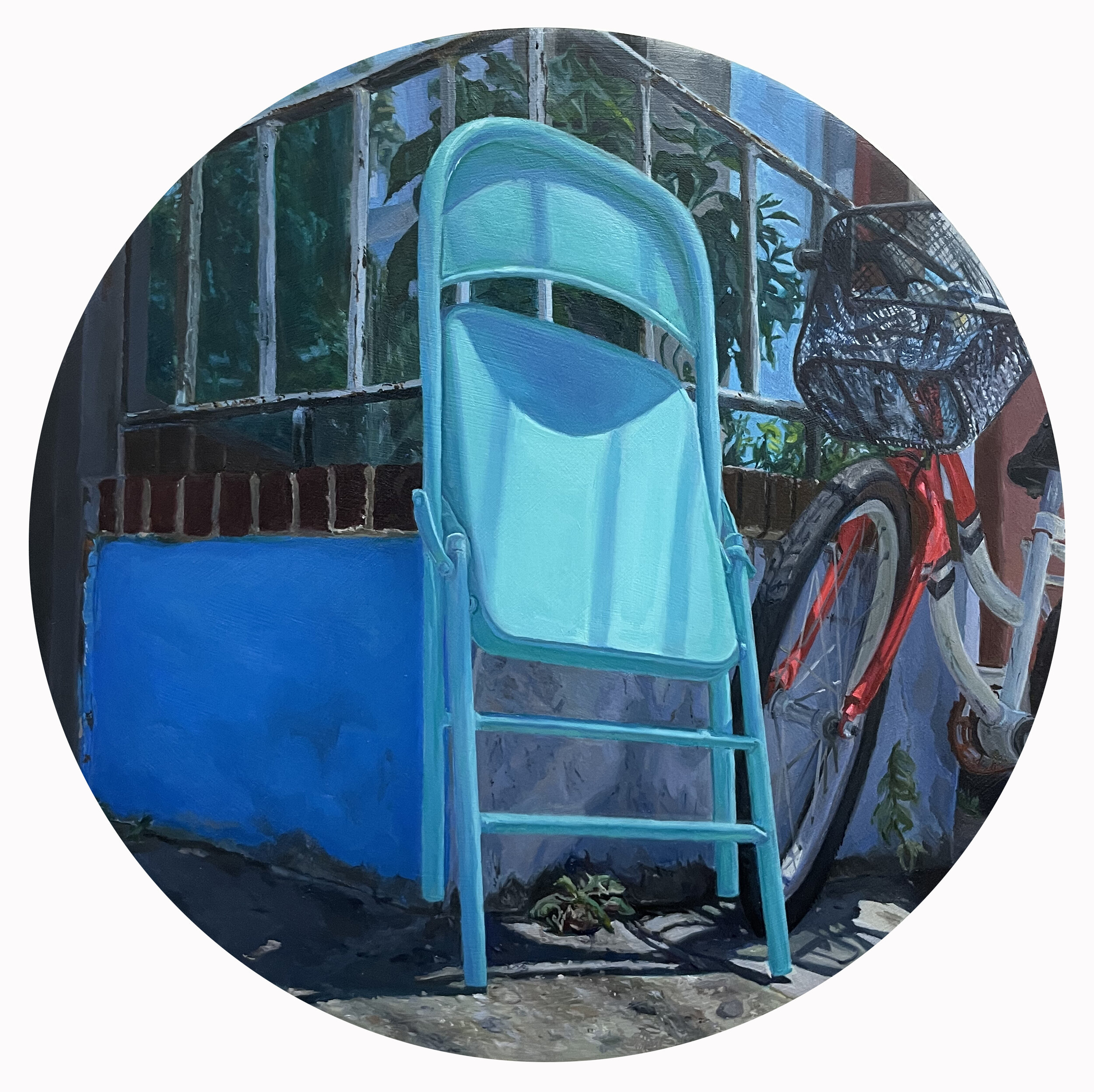 Forgotten • oil on panel • 12 inch diameter • 2020