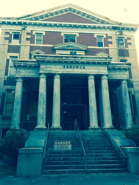 Front of Babcock Building-one of the two oldest buildings on campus. 
