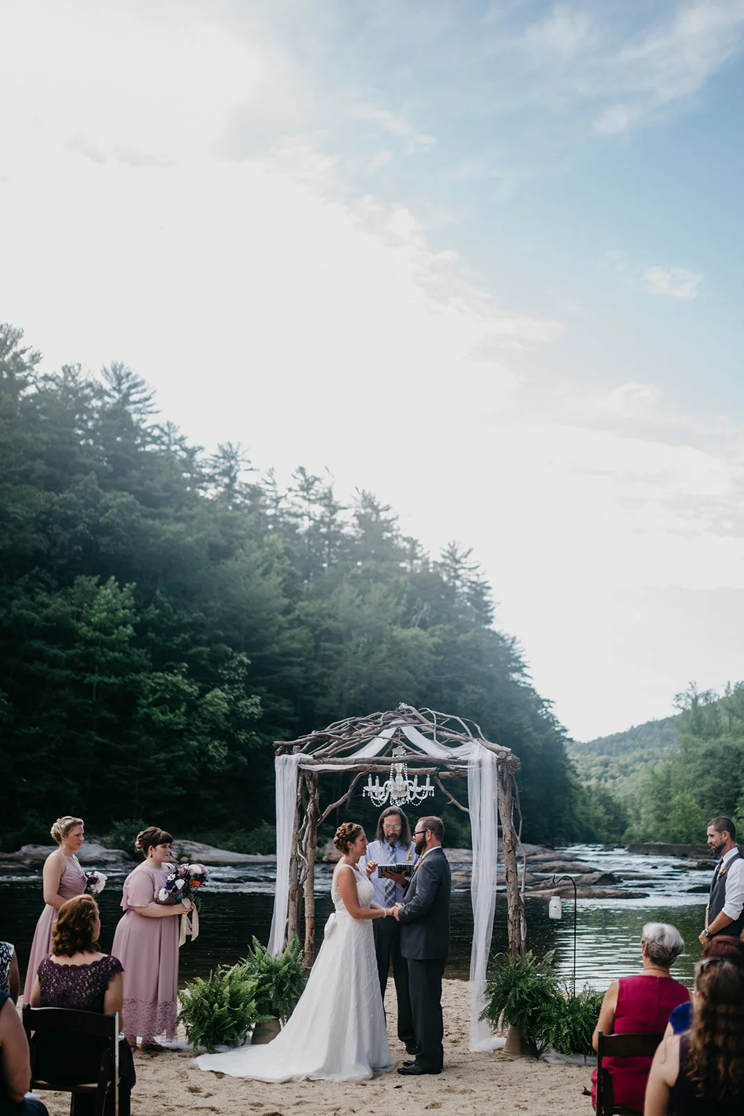 Brown Mountain Beach Resort | Riverfront Wedding | Judy and Travis