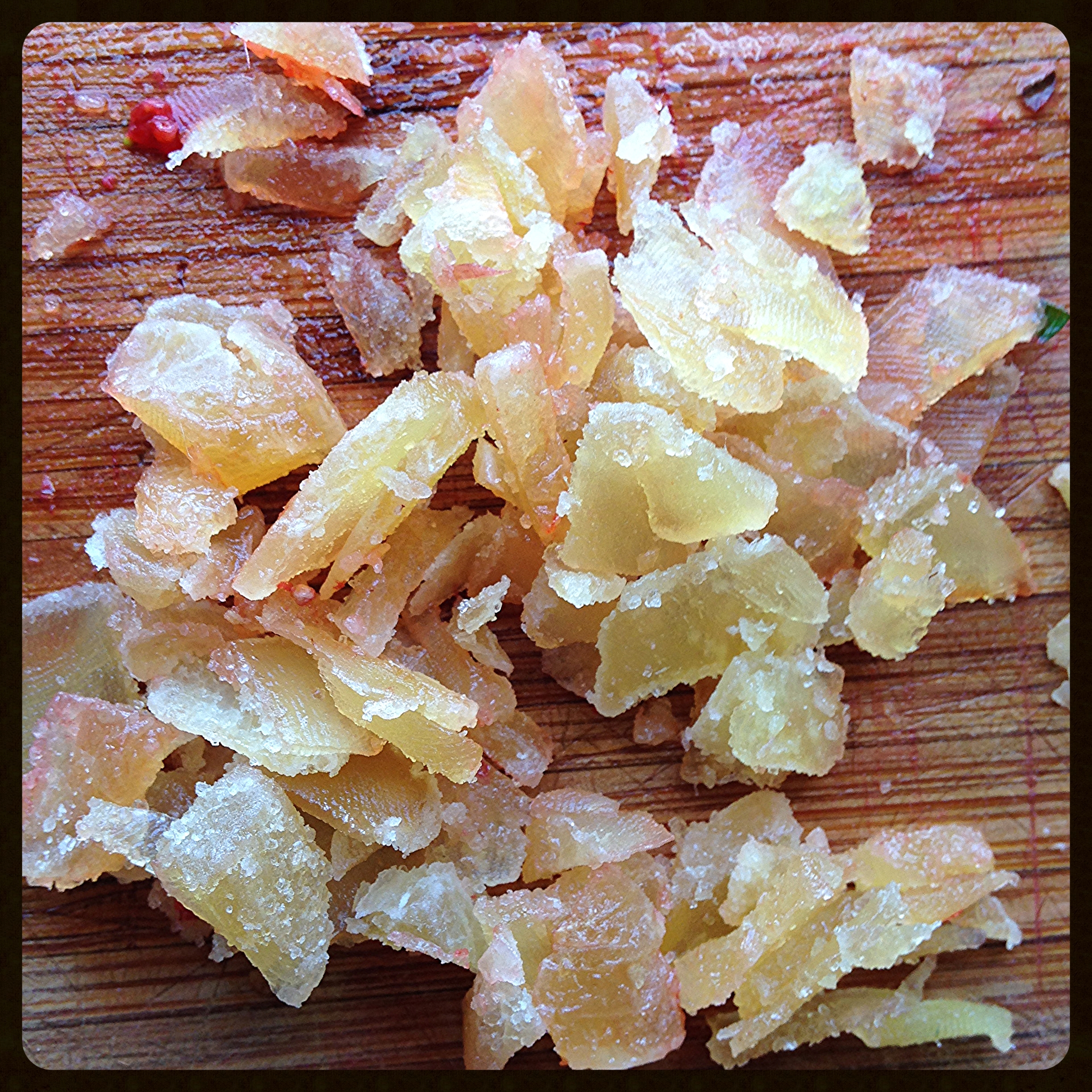 Chopped crystallized ginger