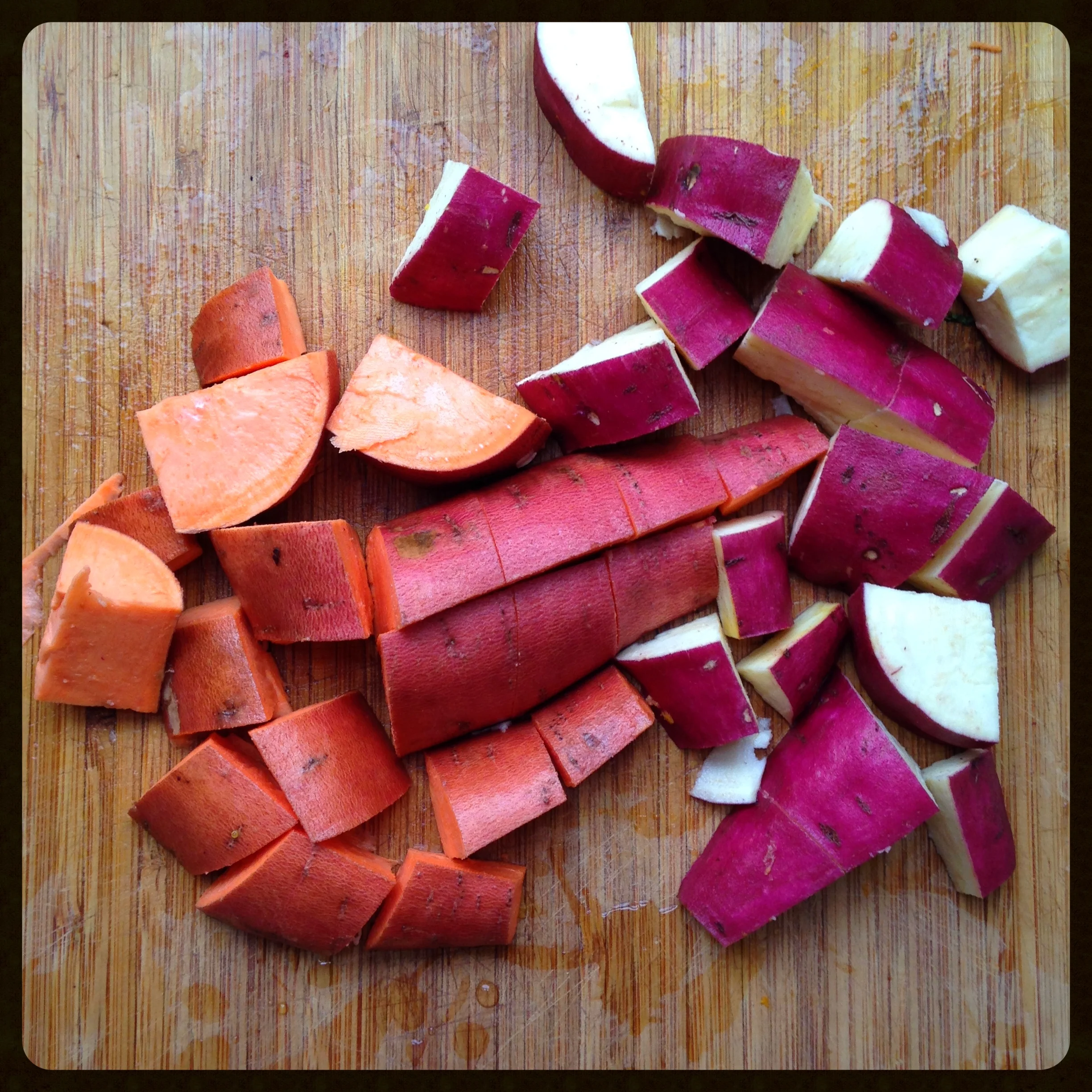 Yams and sweet potatoes 