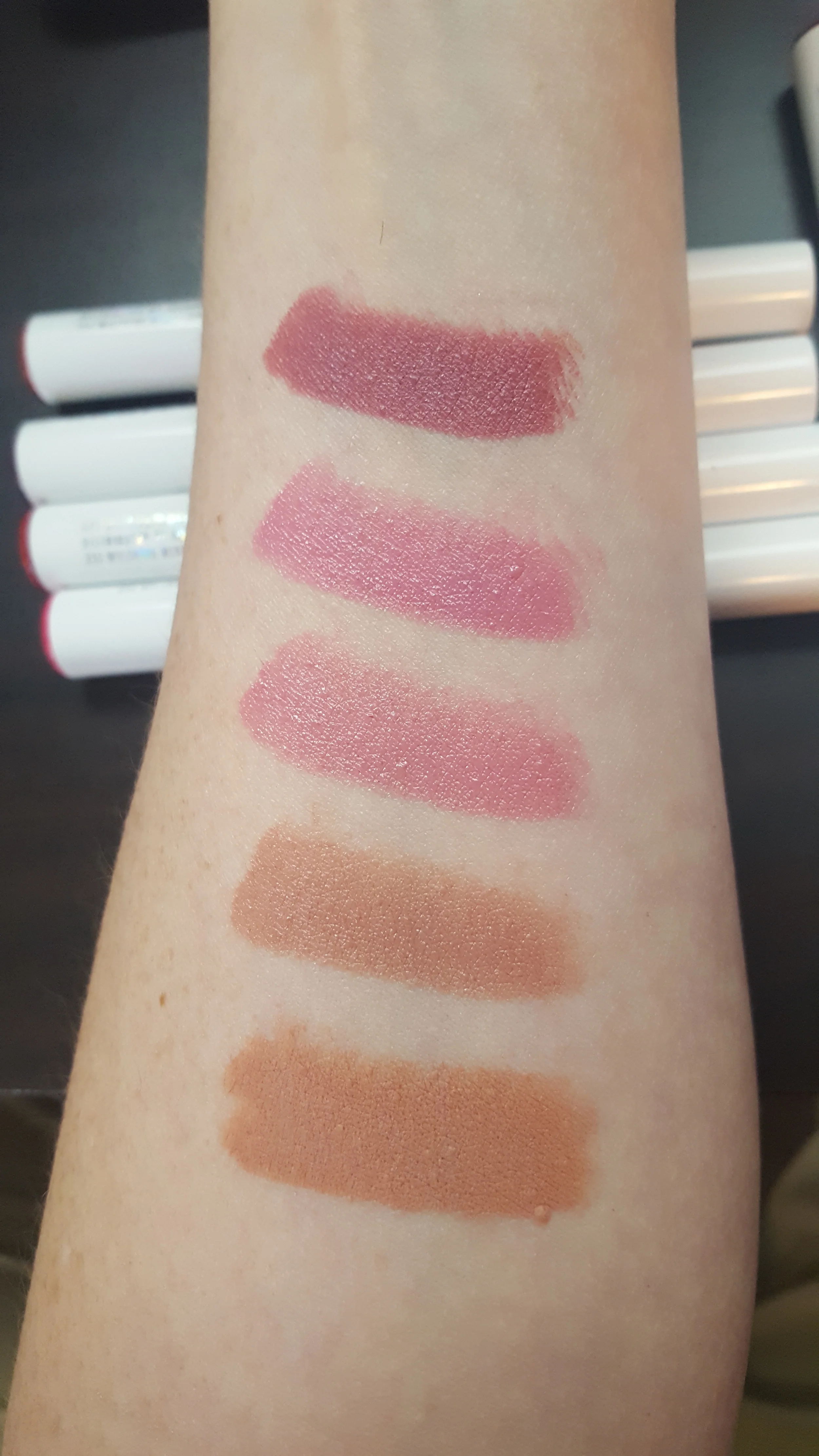 From top to bottom: Lumiere, Bound 1, Bound 2, Choker, She Bad - Nudes/Neutrals