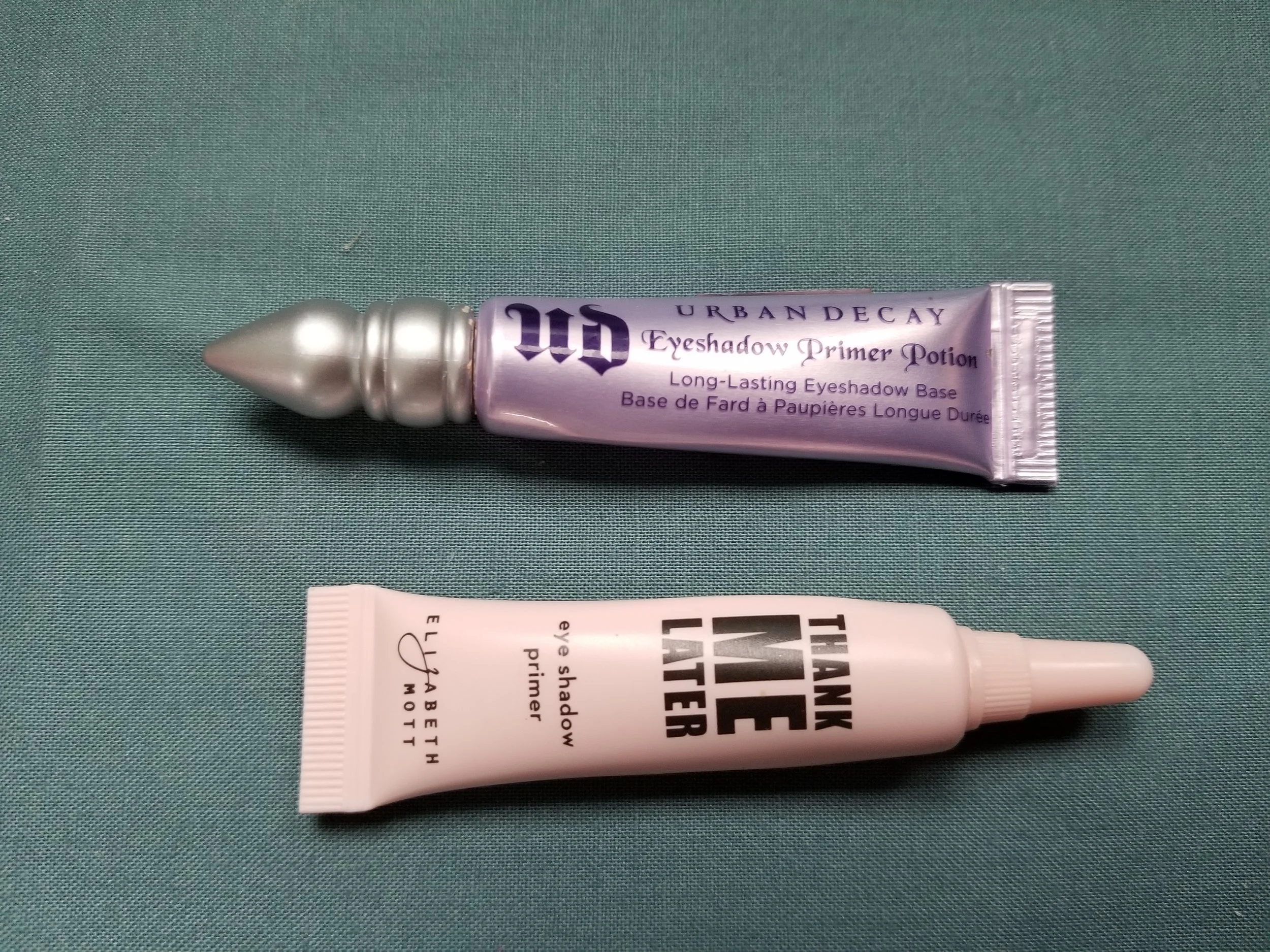 Because of the style of packaging, it's hard to measure how much is in each tube. But I'm pretty sure at least half is gone from the Elizabeth Mott one (thank gods because it SUCKS) and I've had both of these for a very long time. I need to use them up!
