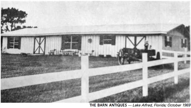 The Barn Antiques, established 1969, is a large, family-run antique shop in rural Central Florida. We sell a wide range of furniture and small items, most of them dating to the early 1800s through the 1940s.