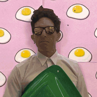 The Internet is Weird , an animation created using printed cutouts from this summer’s Green Sled Dream project.