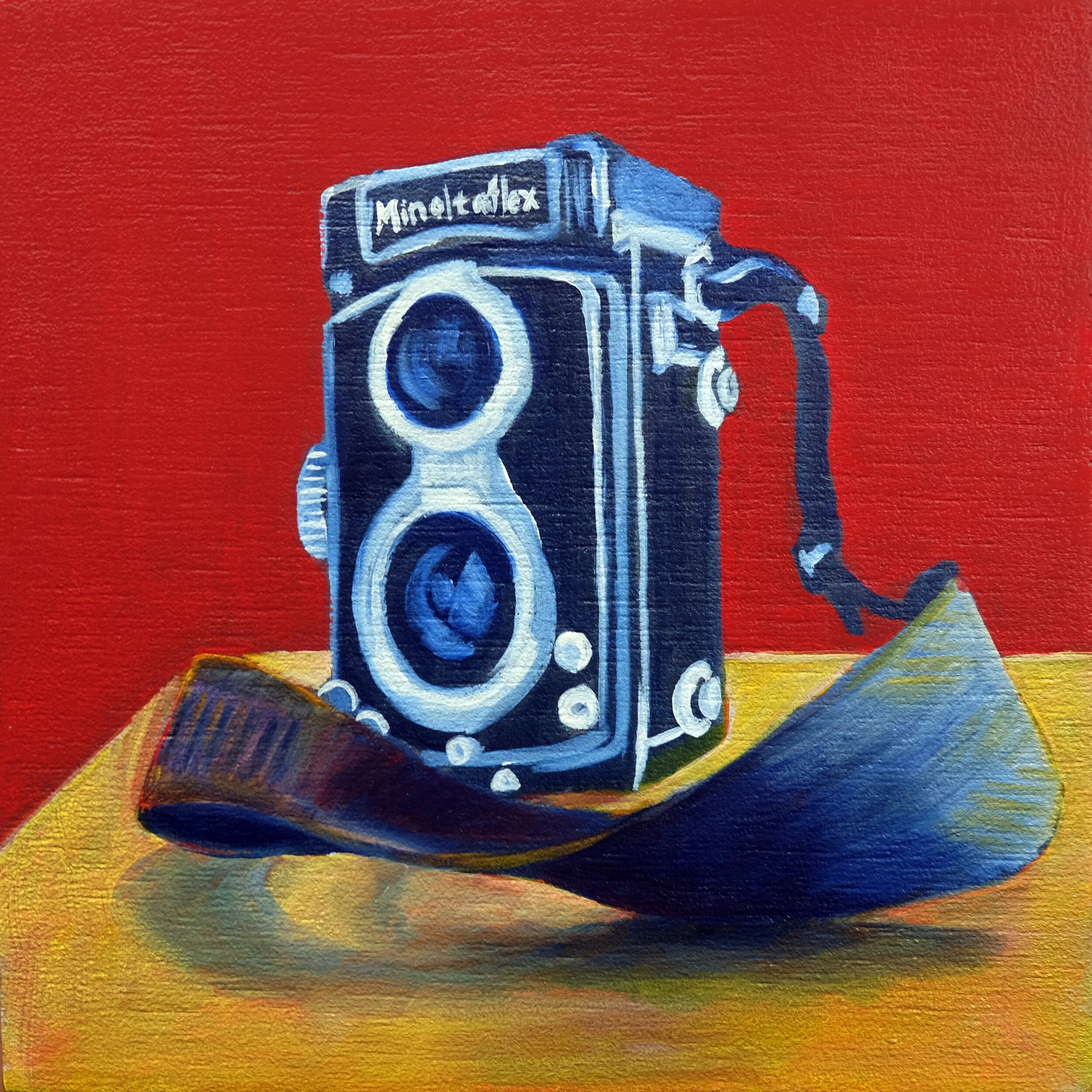 Selfie, Oil on Panel, 7X7”