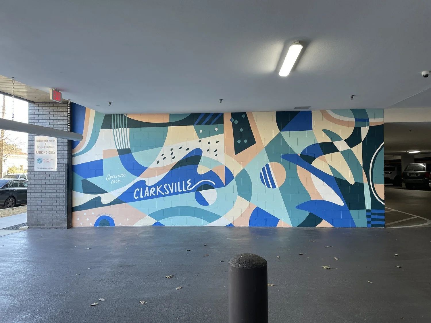 Clarksville Garage Mural by Emily Eisenhart