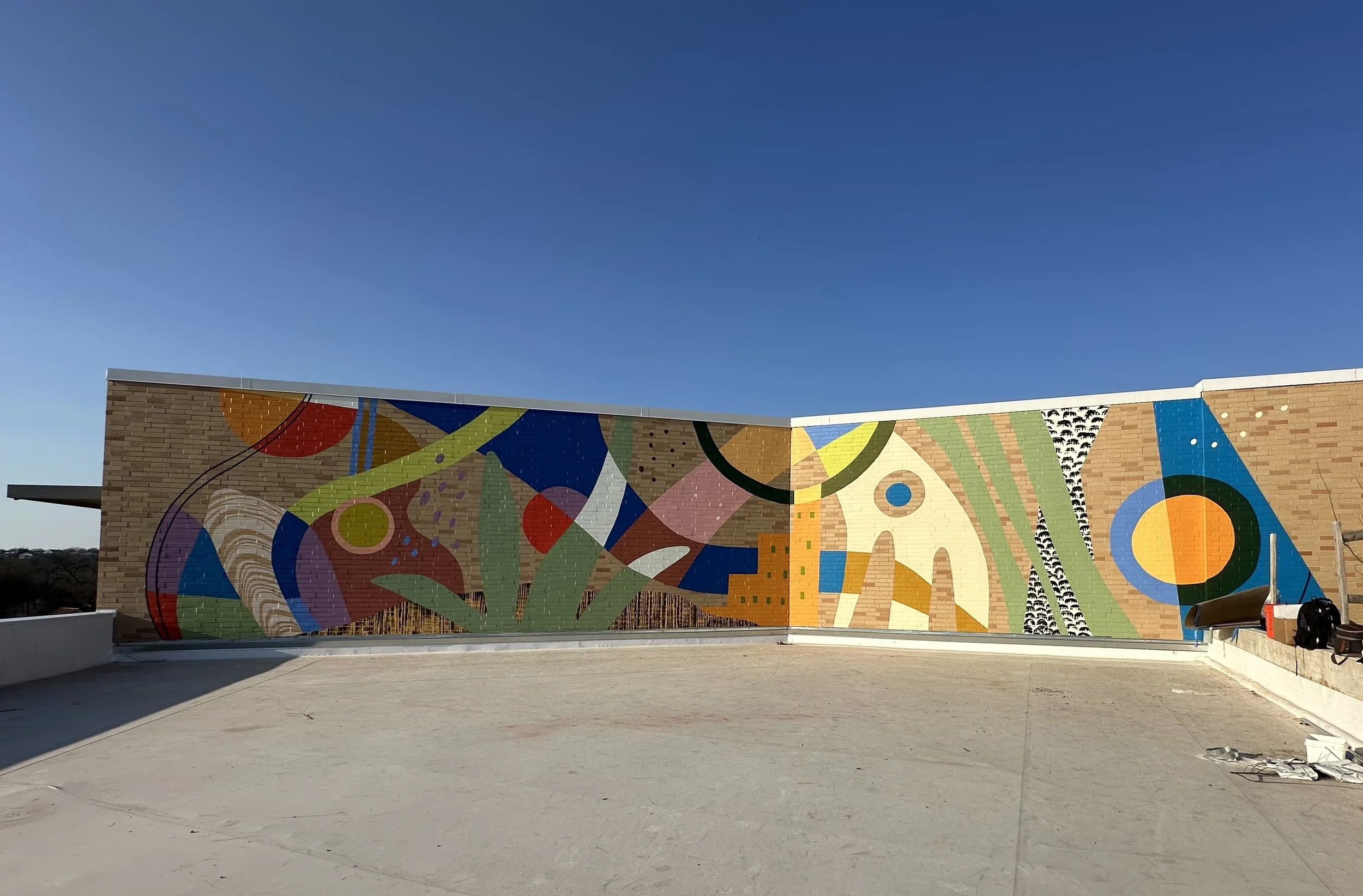 Pearl Rooftop Mural by Emily Eisenhart