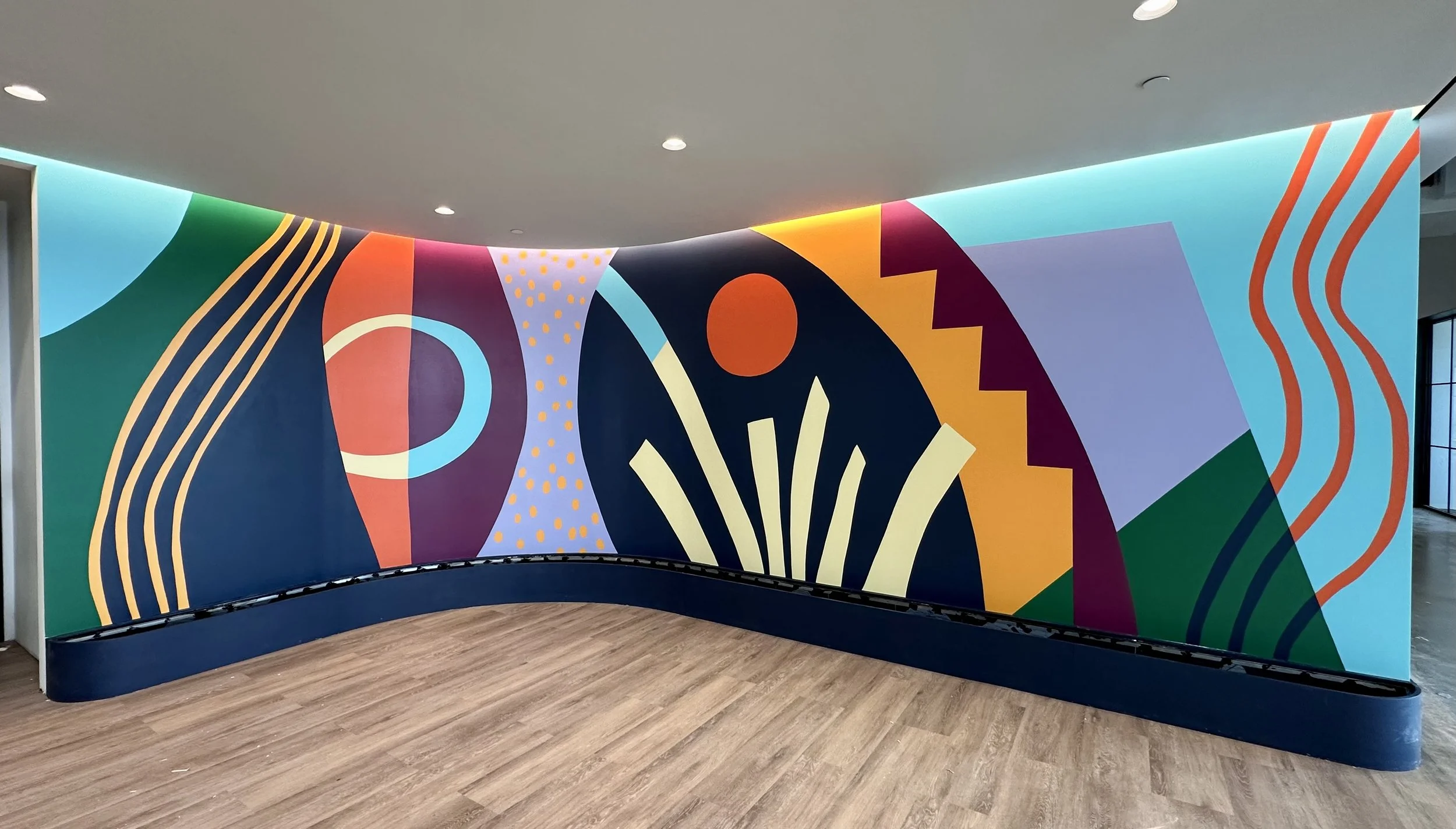 Business Lobby Murals by Emily Eisenhart