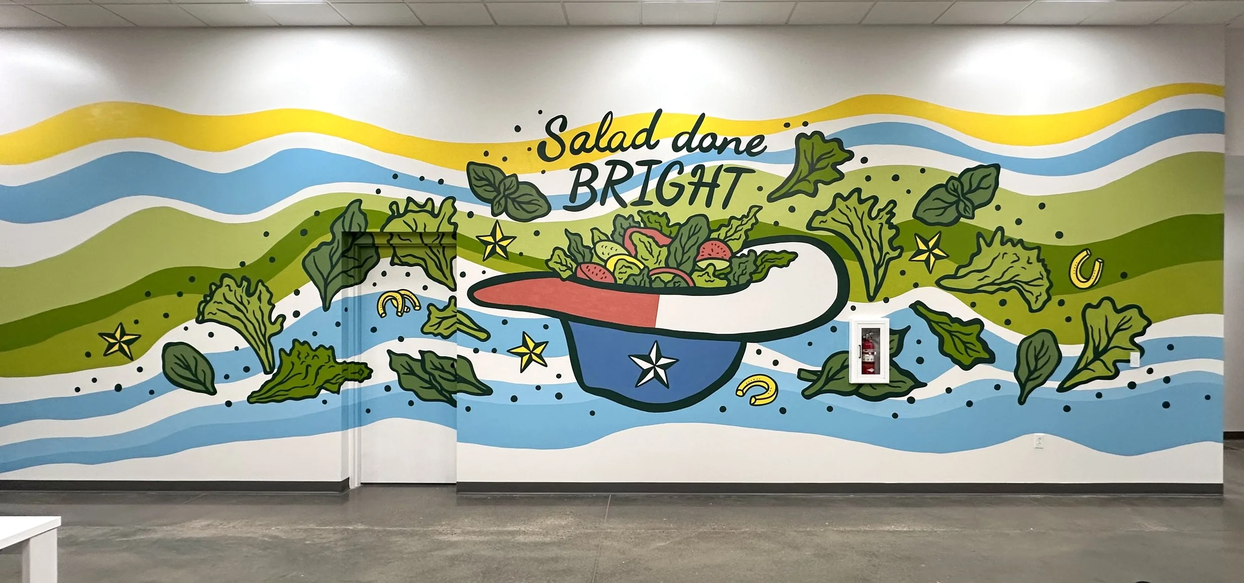 Salad Farm Mural by Avery Orendorf