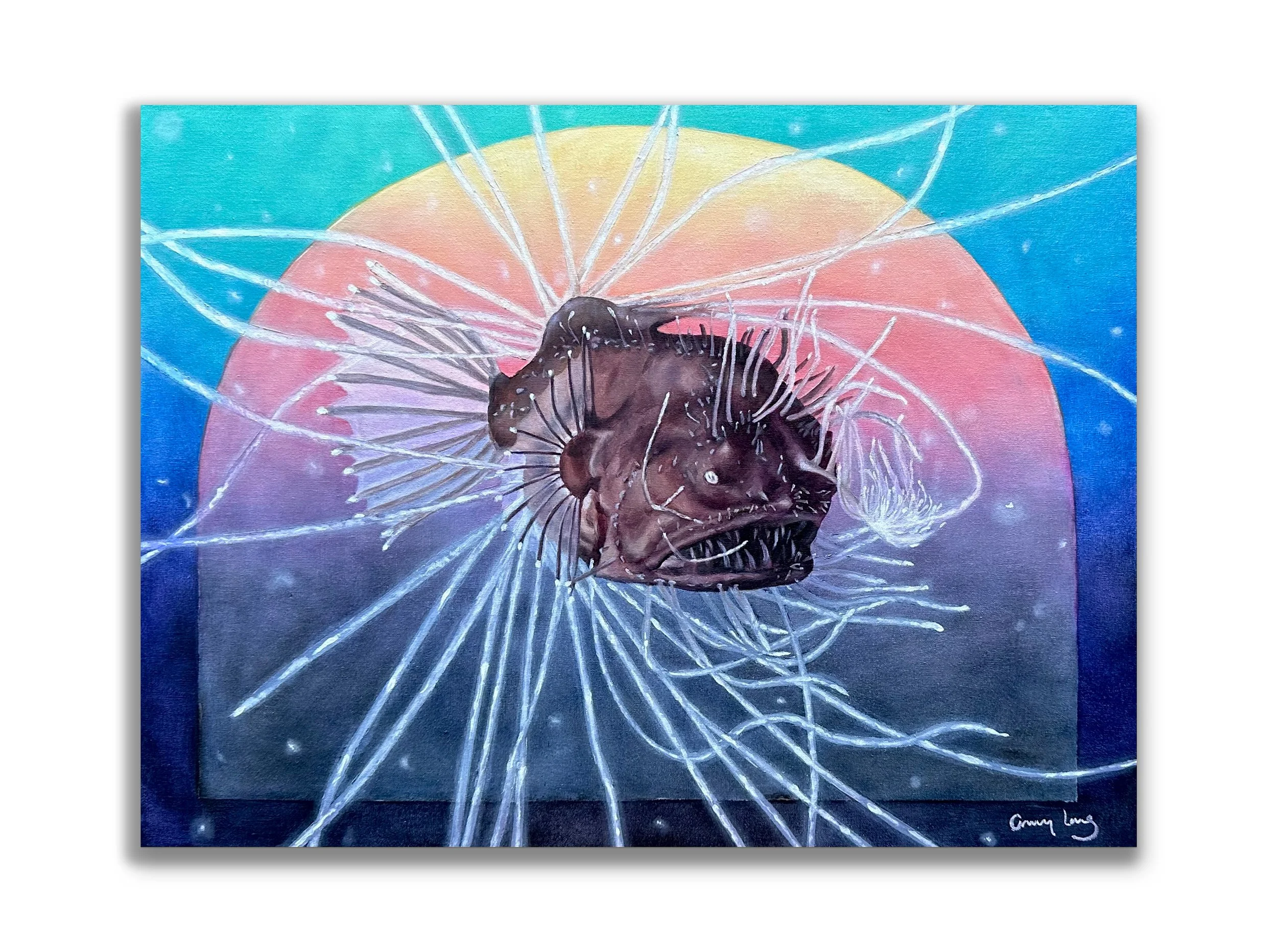 fanfin seadevil unframed on wall.jpg