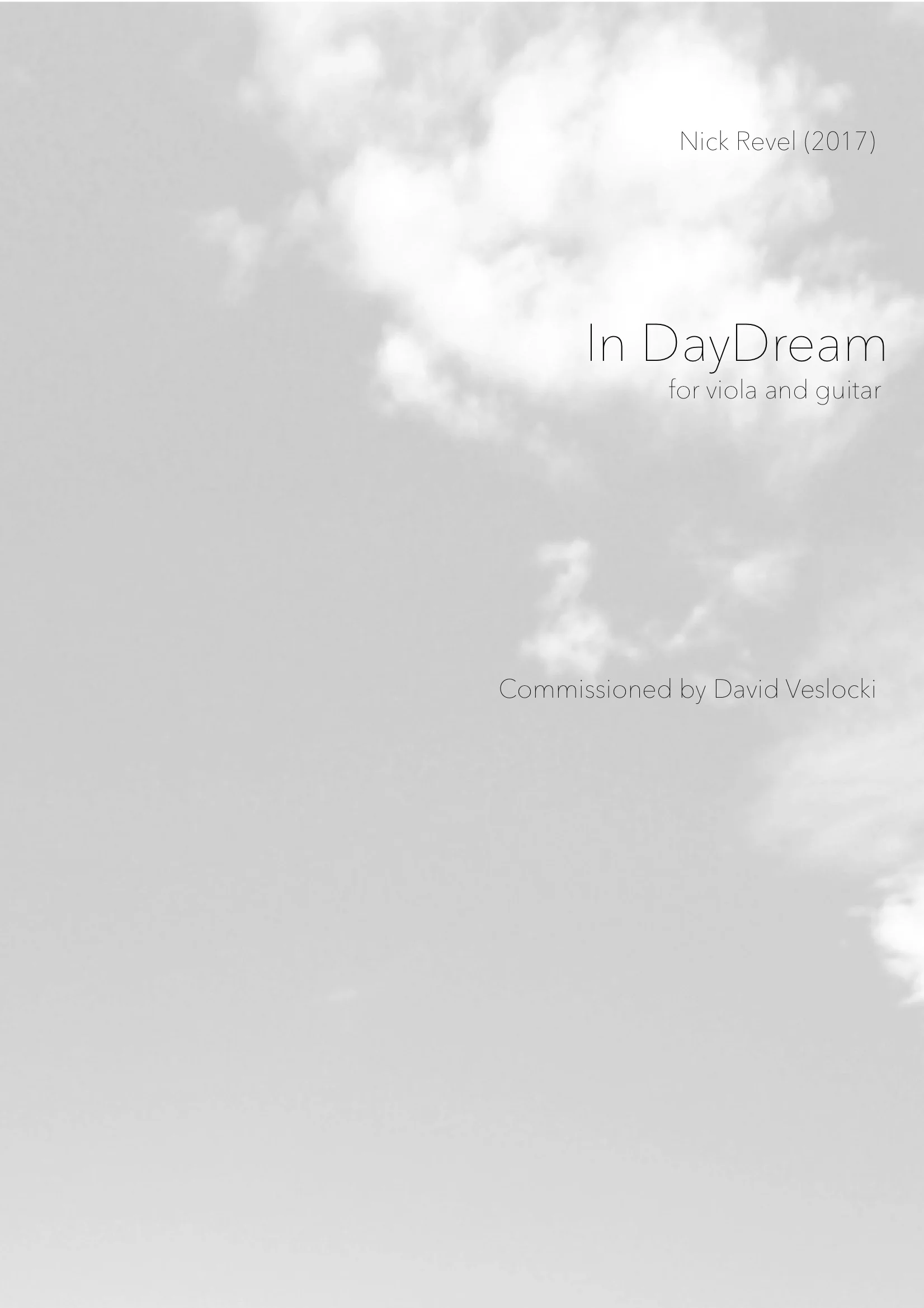 Buy In DayDream score and parts