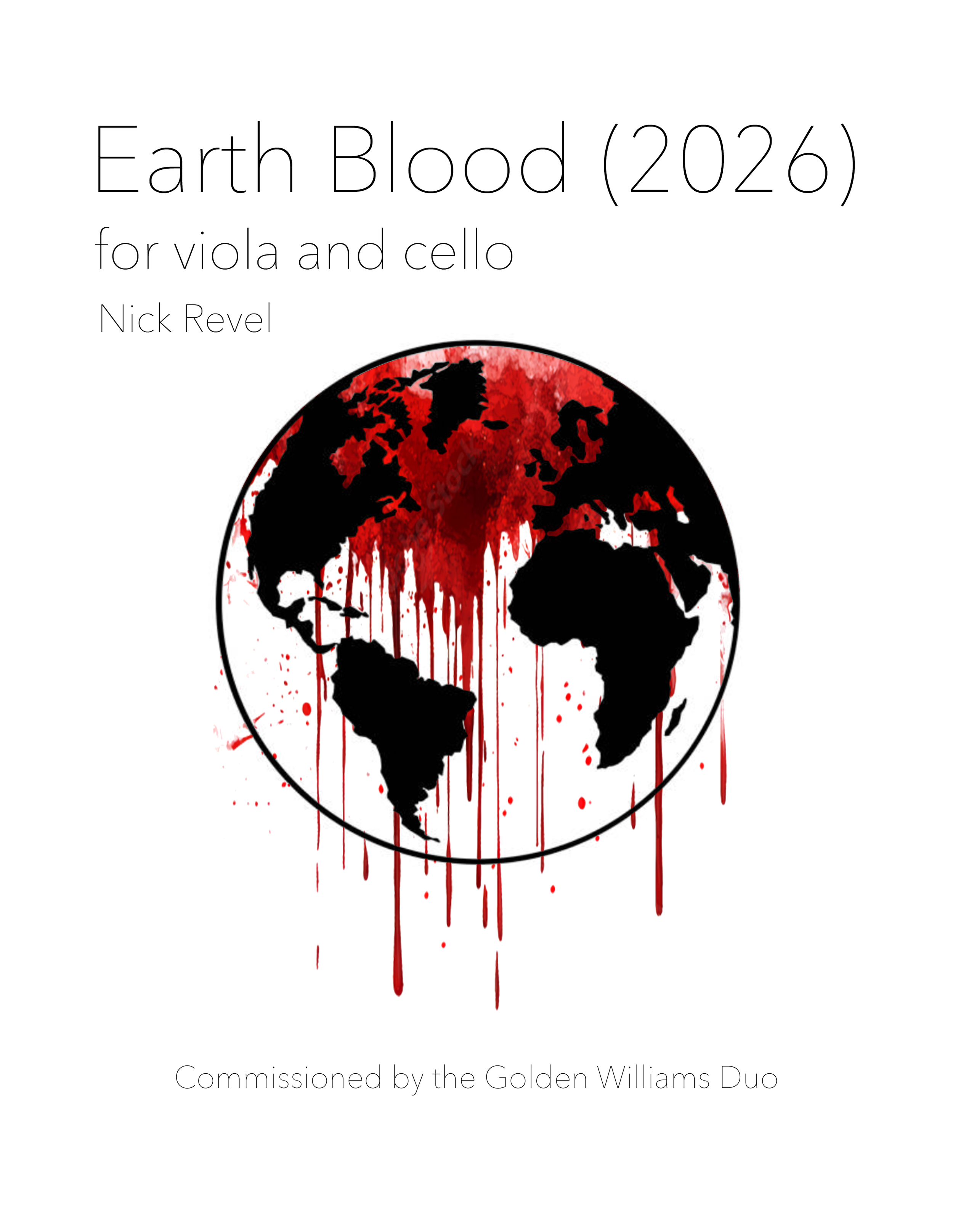 Earth Blood (2026) for viola and cello