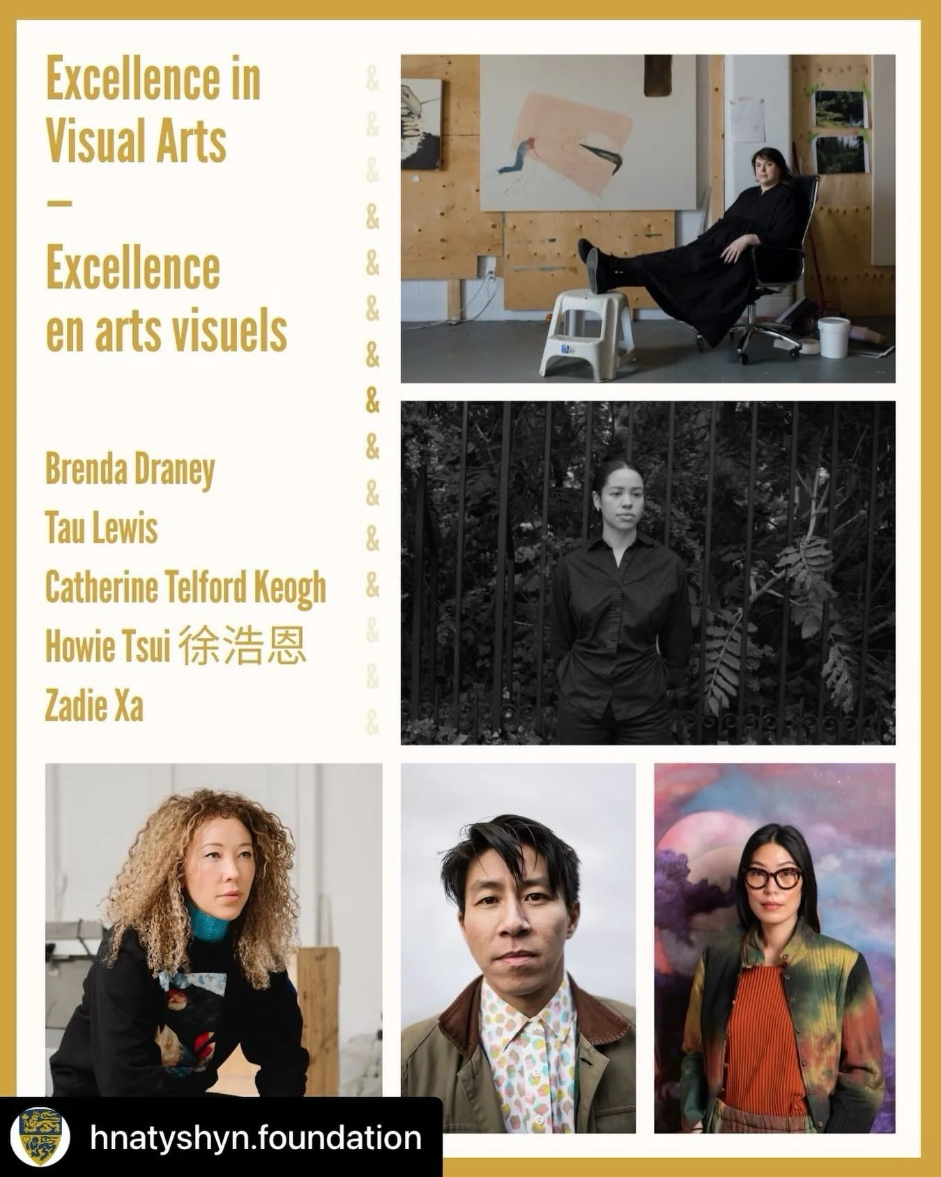📣2026 Mid-Career Award shortlists!📣 The Hnatyshyn Foundation is thrilled to reveal the ten Canadian artists and curators shortlisted for the Mid-Career Awards for Visual Arts and Curatorial Excellence. We are excited to celebrate these candidates w