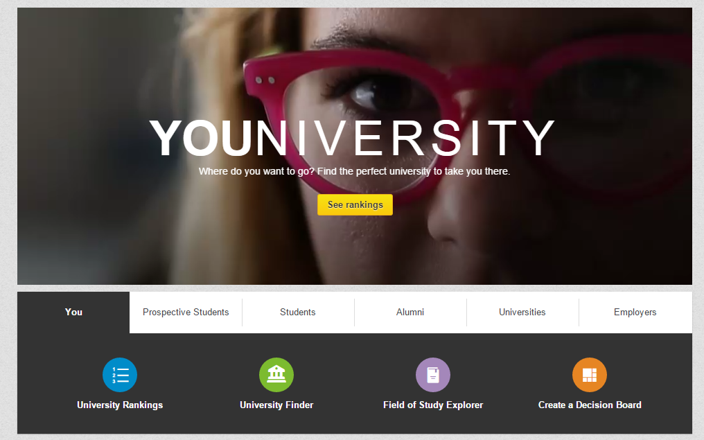 A screenshot of LinkedIn.edu. Massive content and data.