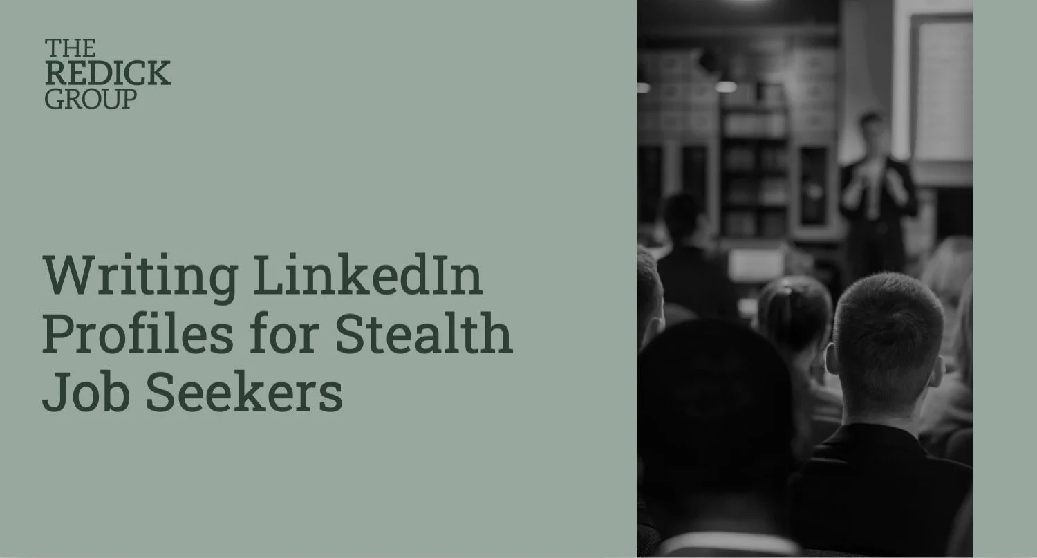 Writing LinkedIn Profiles for Stealth Job Seekers