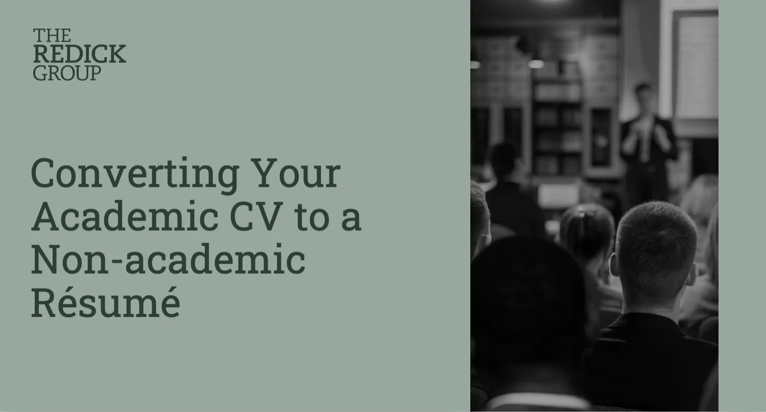 Converting Your Academic CV to a Non-academic Résumé