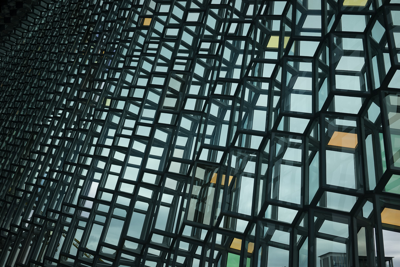 Inside Harpa. Photo by Jonnie Hallman !
