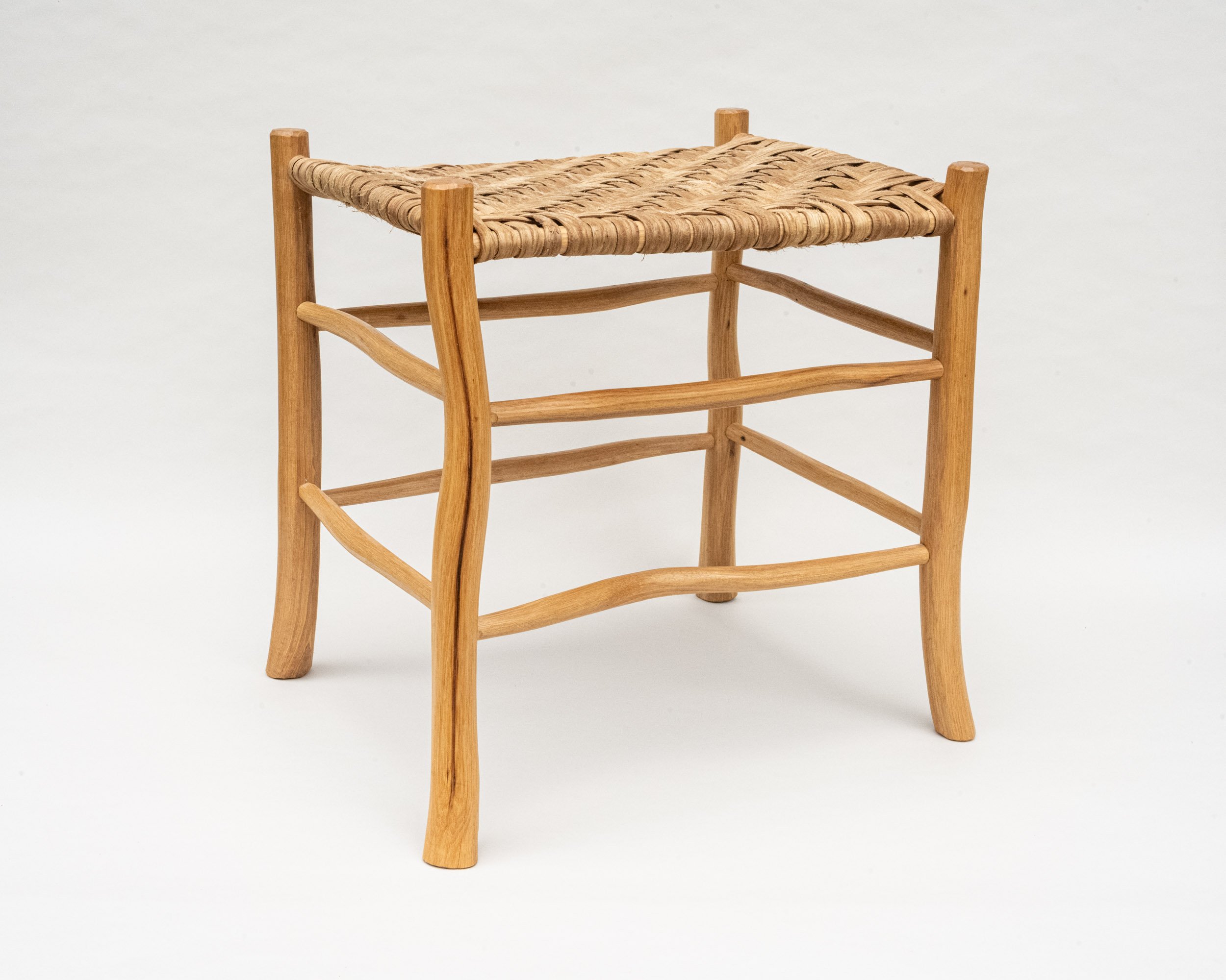 Wiggle House 
Hickory, 12-rung 
Overall dimensions: 18 1/4" H × 18" W × 14" D