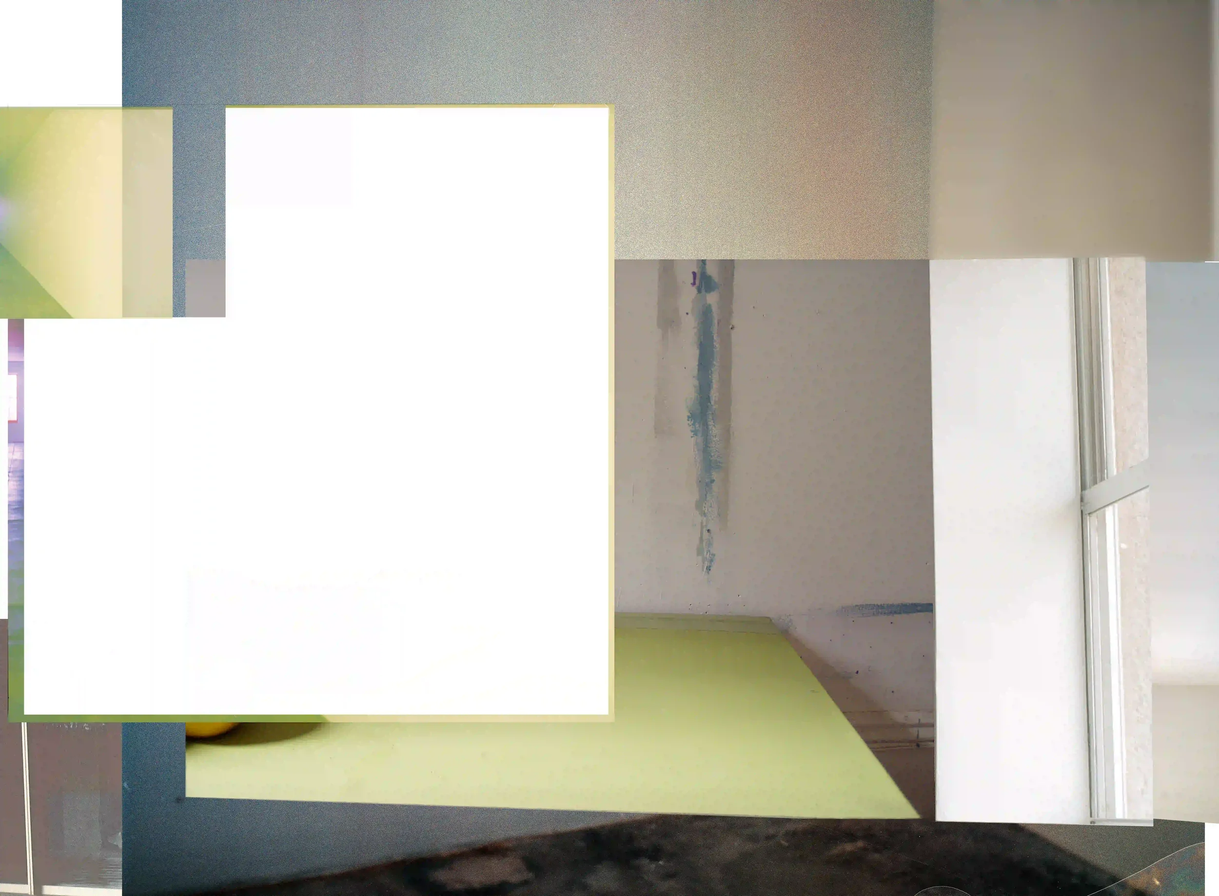 Collage from Painting Still-Life #2, 3_14_05 
Edition of 3 
22” x 30”, Giclée Print, Arches Infinity paper