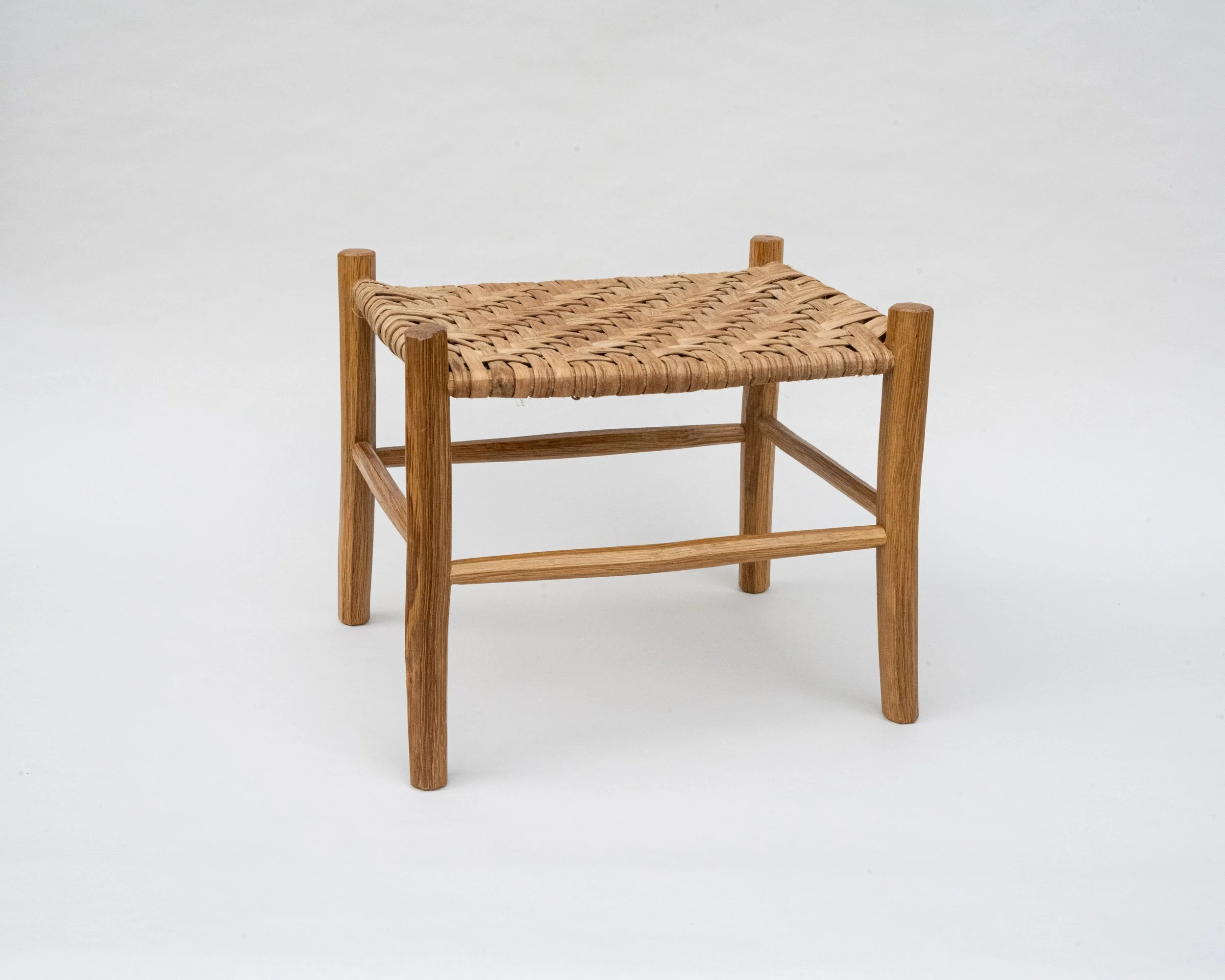 Little Kid 
White oak, 8-rung; octagonal posts and rungs 
Overall dimensions: 13" H × 15 3/4" W × 12" D